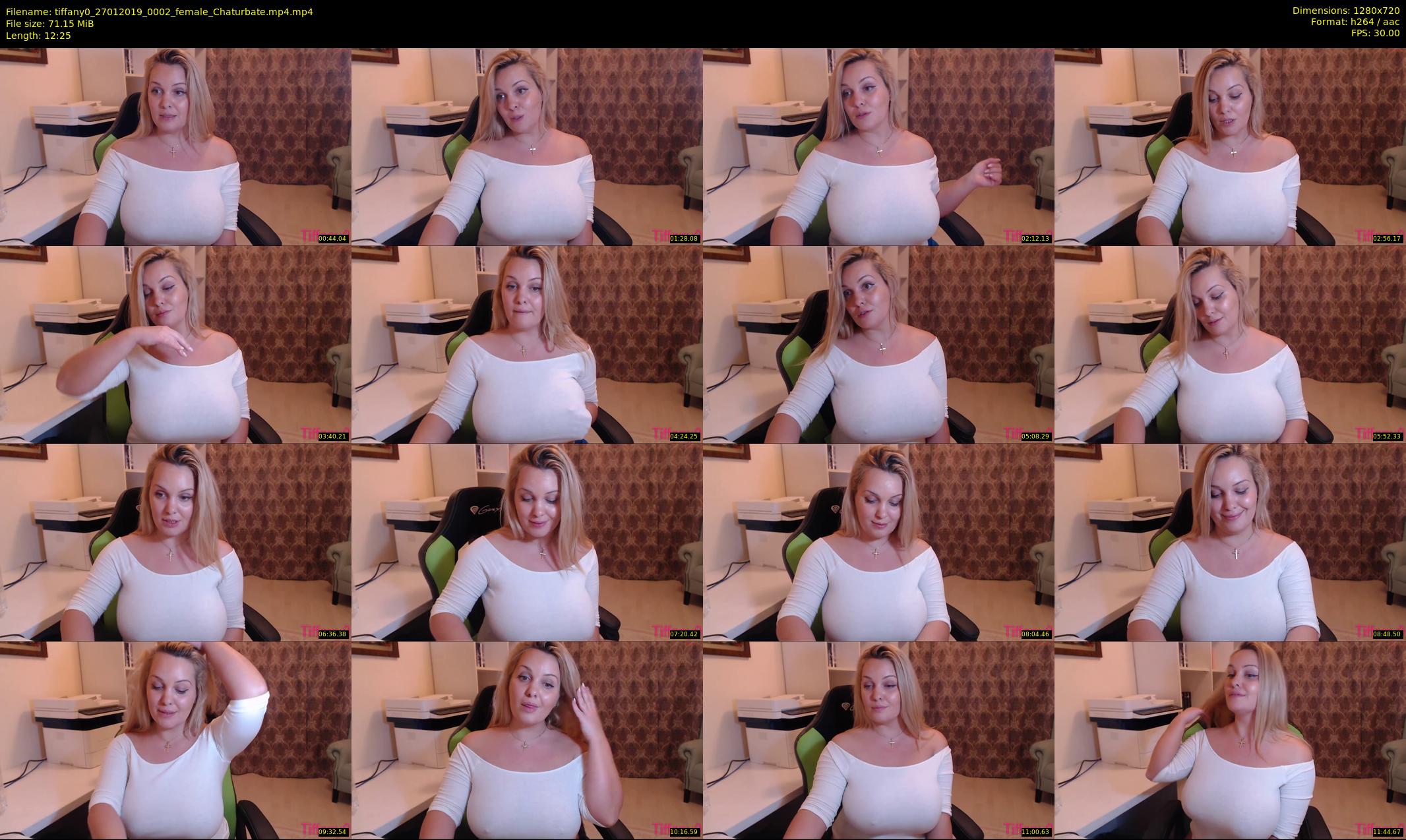 tiffany0 — 13 minute Chaturbate female cam show recording, 720p, Jan 27, 2019