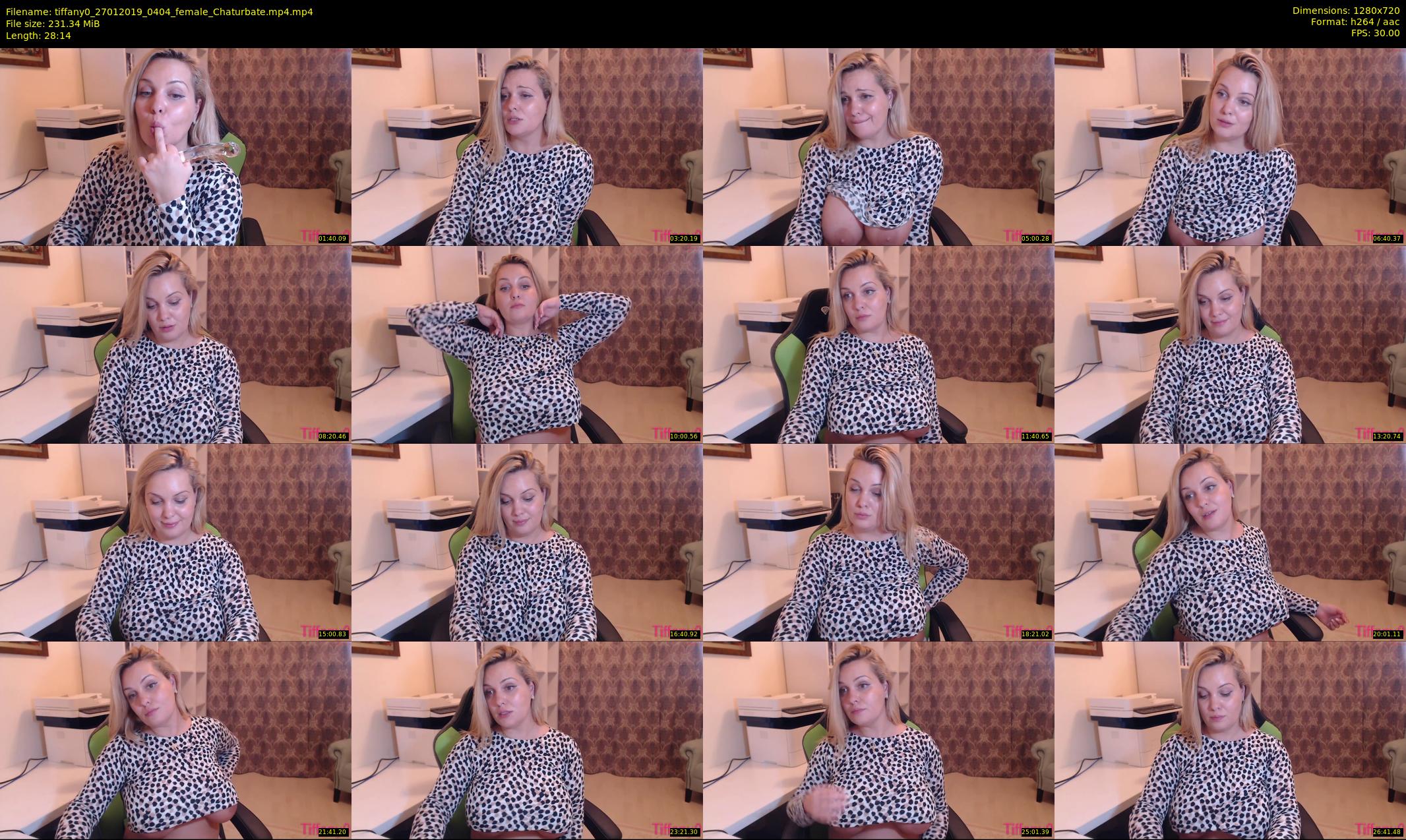 tiffany0 — 29 minute Chaturbate female cam show recording, 720p, Jan 27, 2019