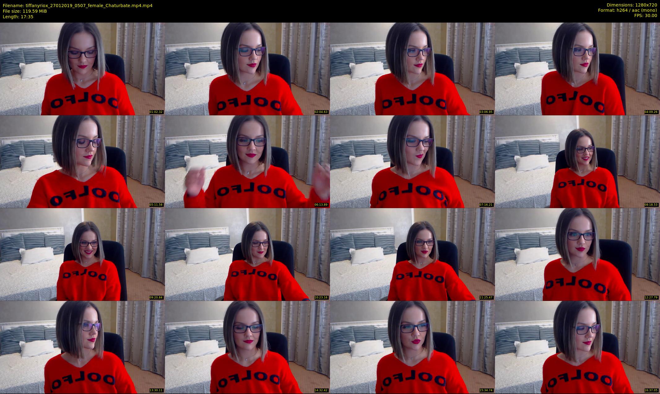 tiffanyriox — 18 minute Chaturbate female cam show recording, 720p, Jan 27, 2019