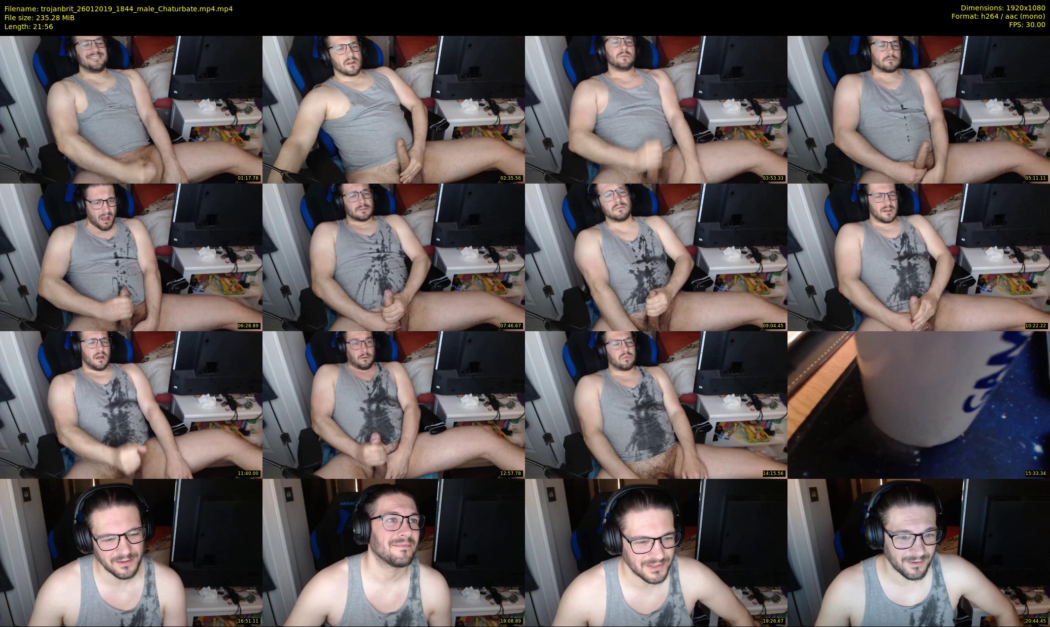 trojanbrit — 22 minute Chaturbate male cam show recording, 1080p, Jan 26, 2019