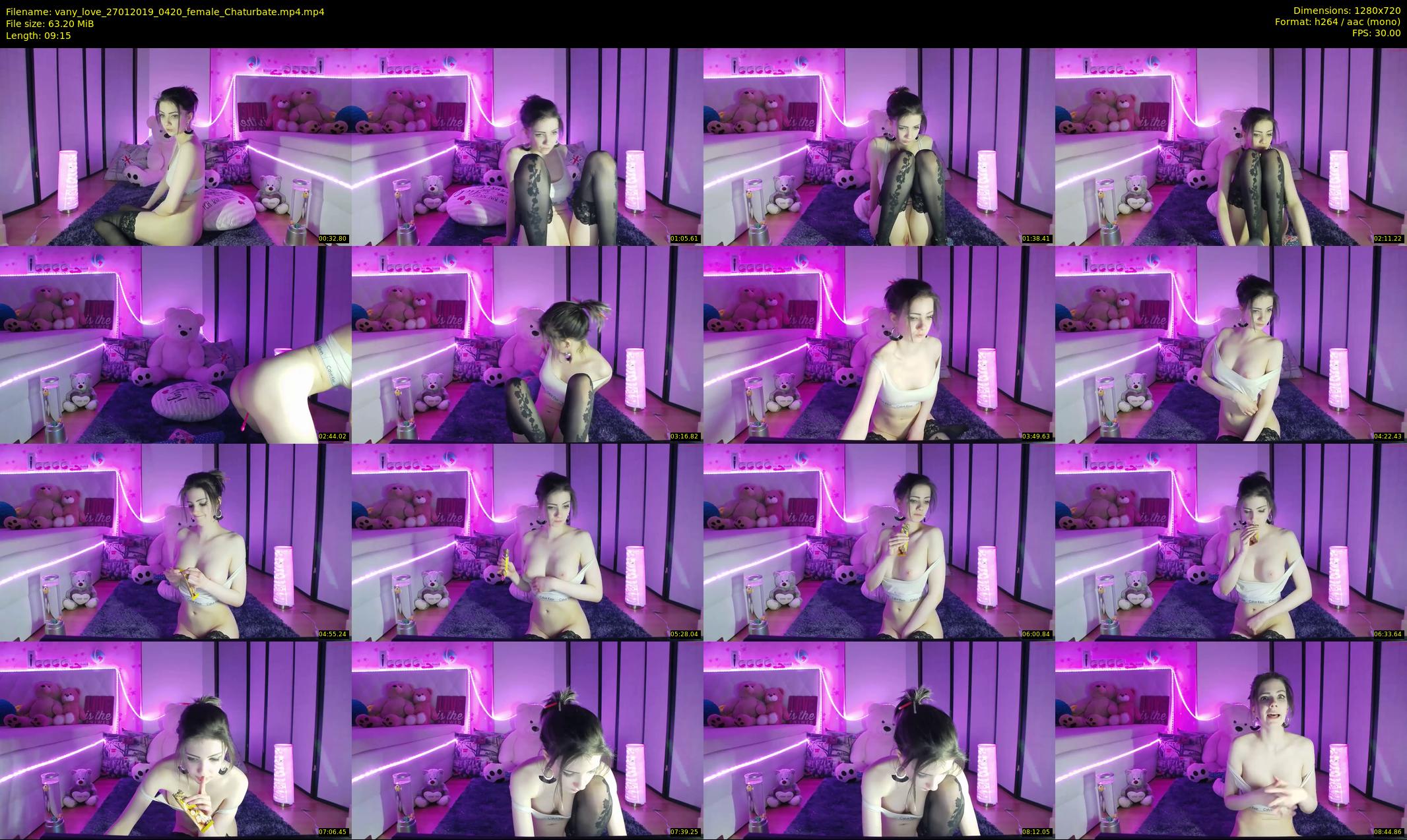 vany_love — 10 minute Chaturbate female cam show recording, 720p, Jan 27, 2019