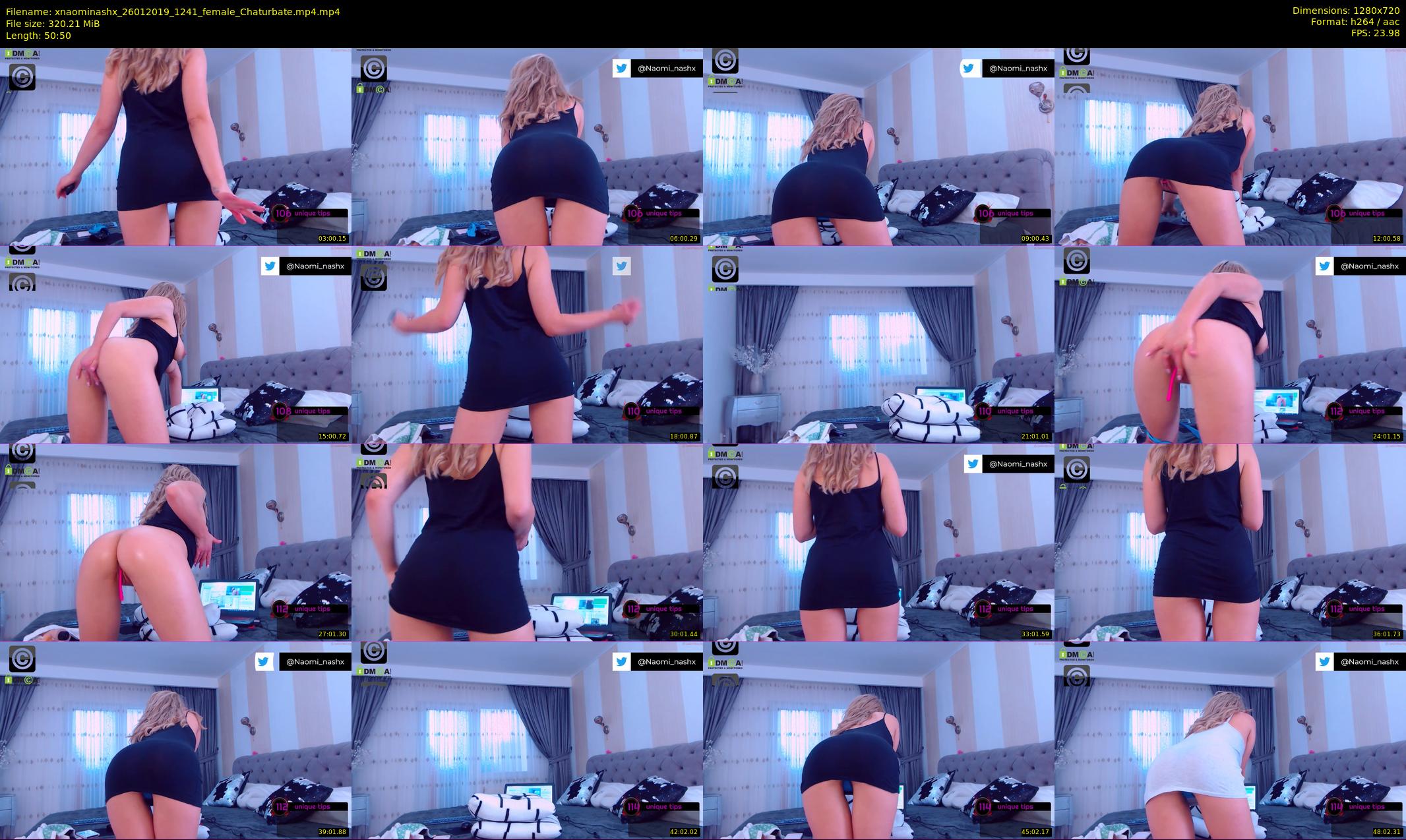 xnaominashx — 51 minute Chaturbate female cam show recording, 720p, Jan 26, 2019
