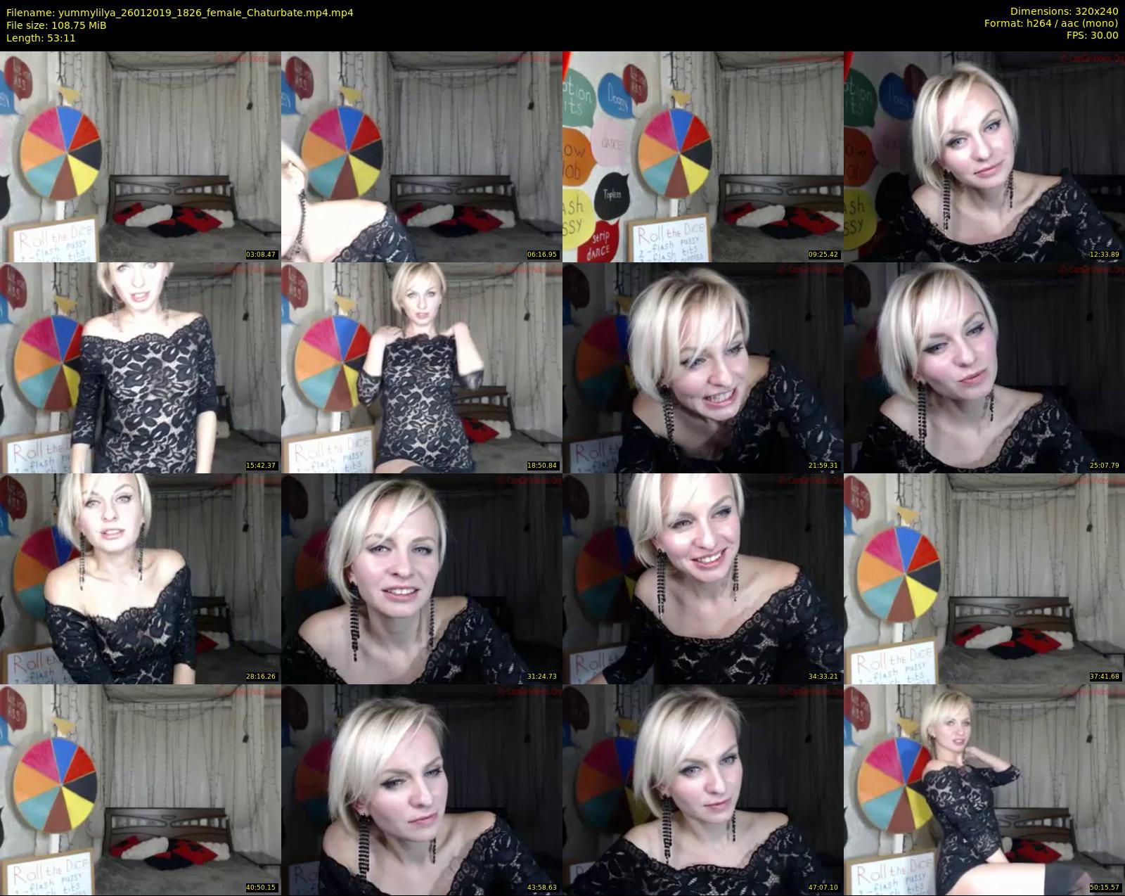 yummylilya — 54 minute Chaturbate female cam show recording, SD, Jan 26, 2019