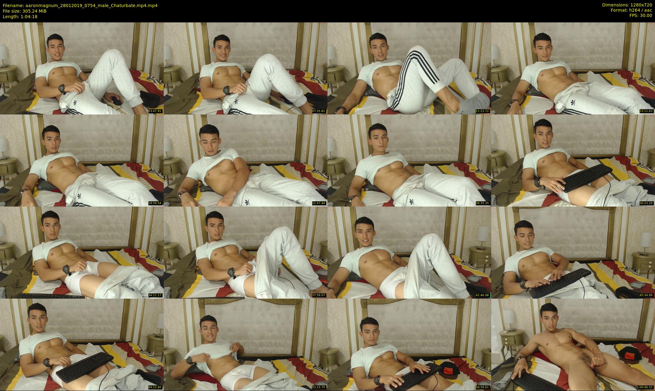 aaronmagnum — 65 minute Chaturbate male cam show recording, 720p, Jan 28, 2019