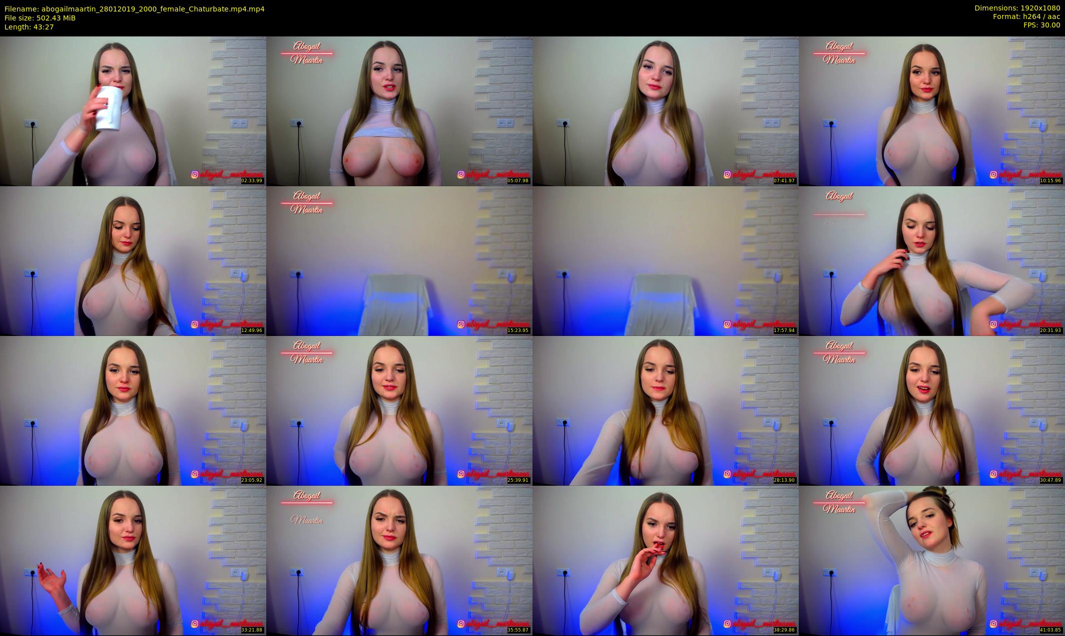 abogailmaartin — 44 minute Chaturbate female cam show recording, 1080p, Jan 28, 2019