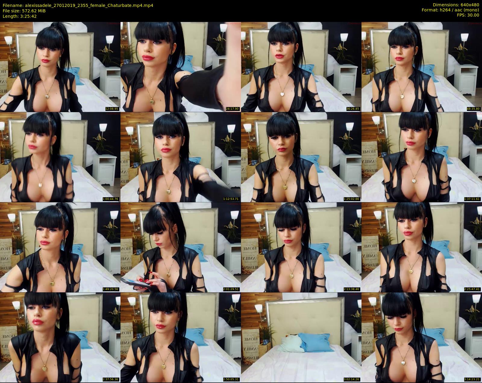 alexissadele — 206 minute Chaturbate female cam show recording, 480p, Jan 27, 2019