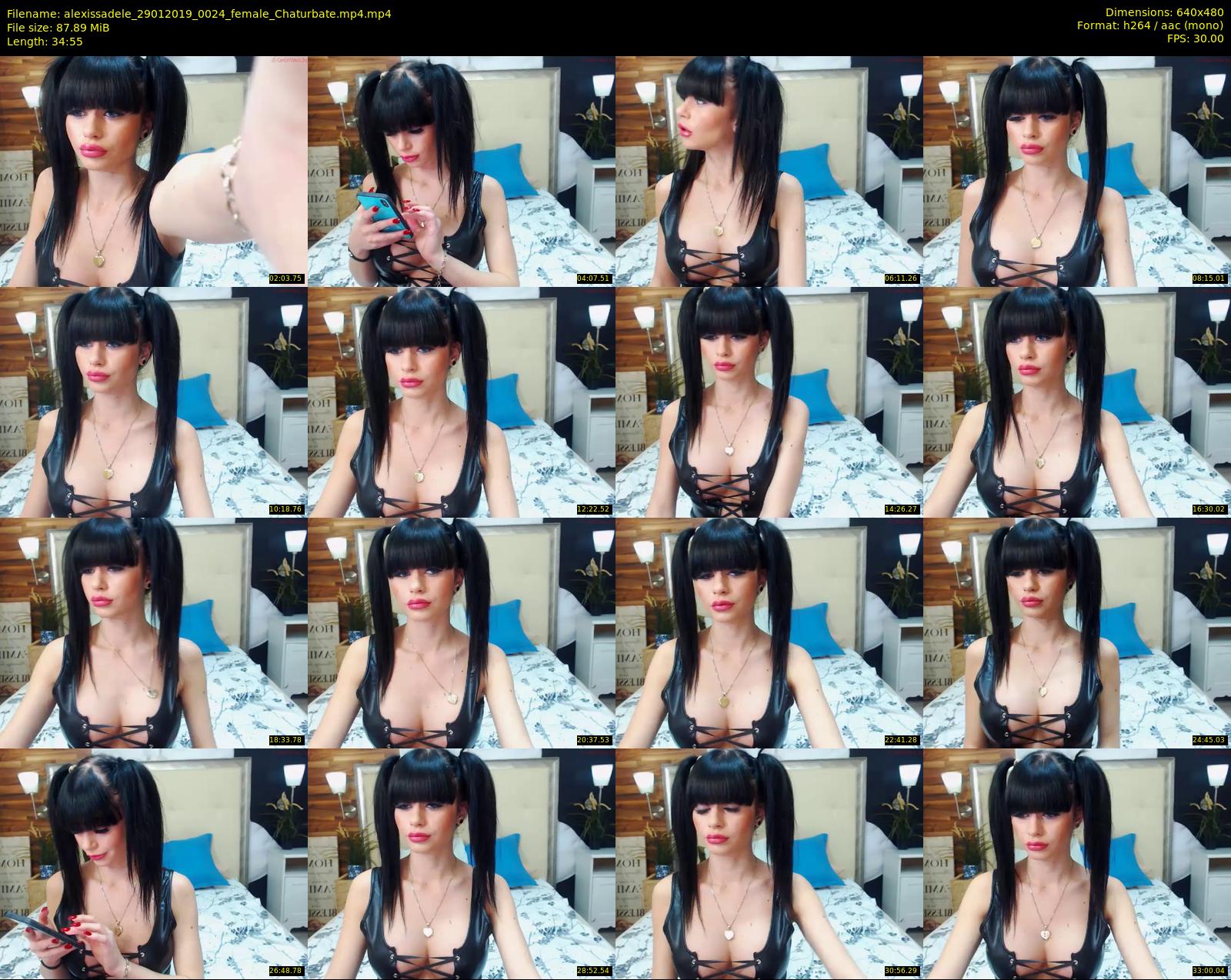 alexissadele — 35 minute Chaturbate female cam show recording, 480p, Jan 29, 2019