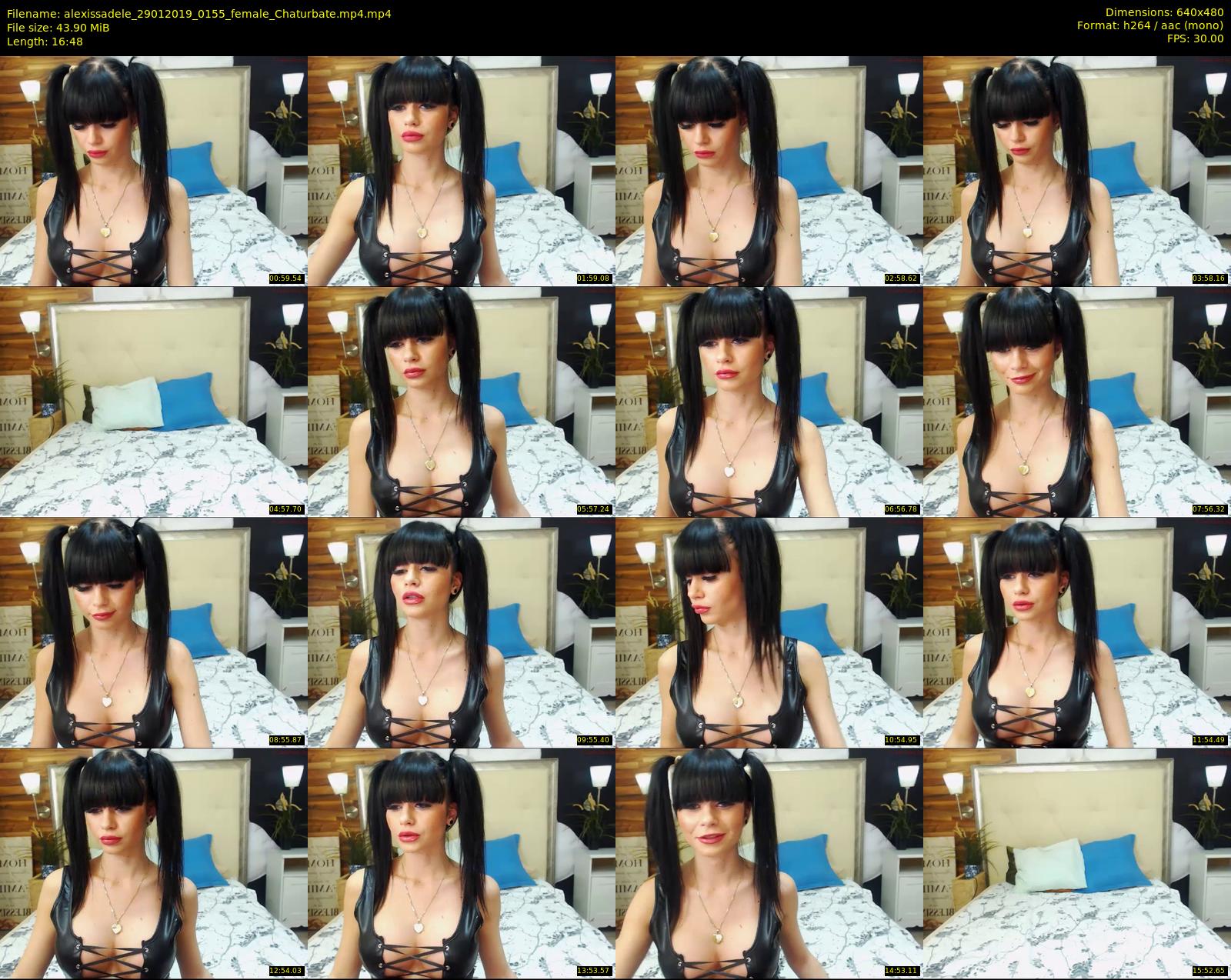 alexissadele — 17 minute Chaturbate female cam show recording, 480p, Jan 29, 2019