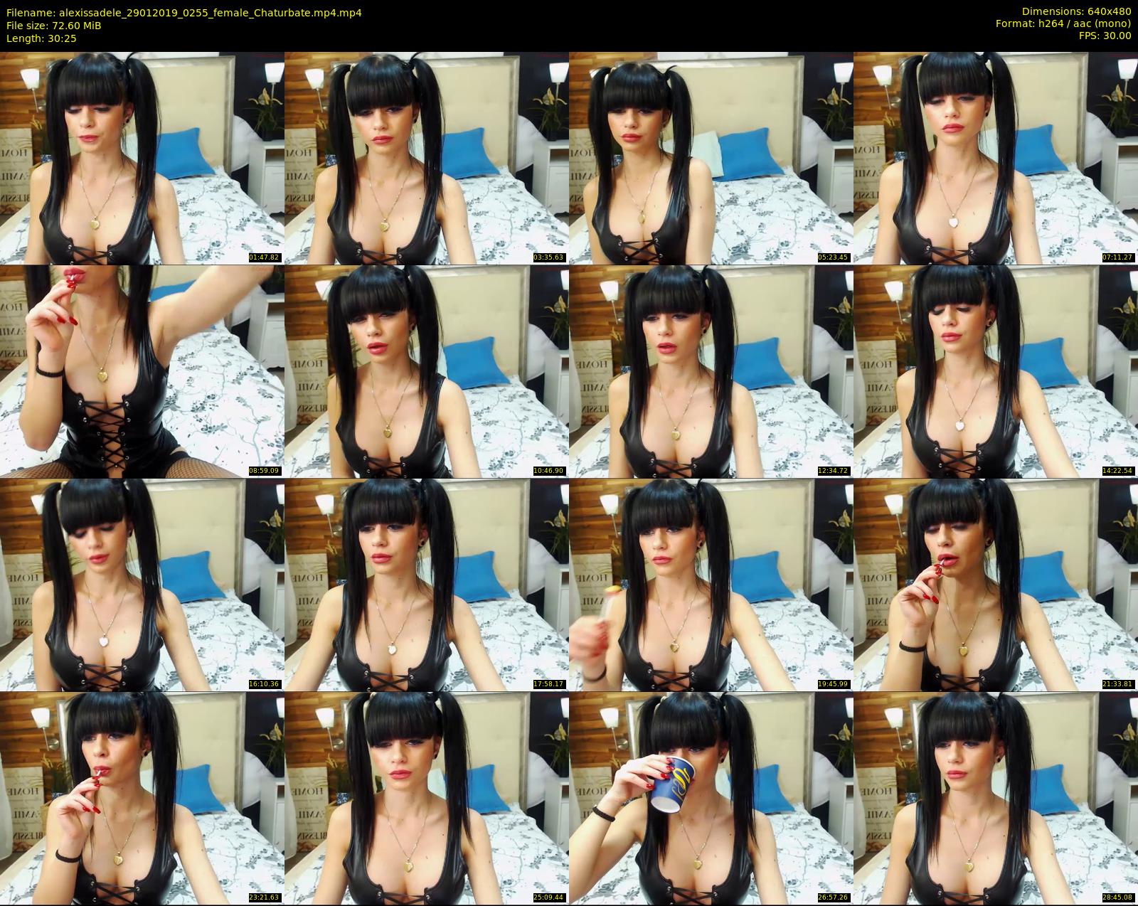 alexissadele — 31 minute Chaturbate female cam show recording, 480p, Jan 29, 2019