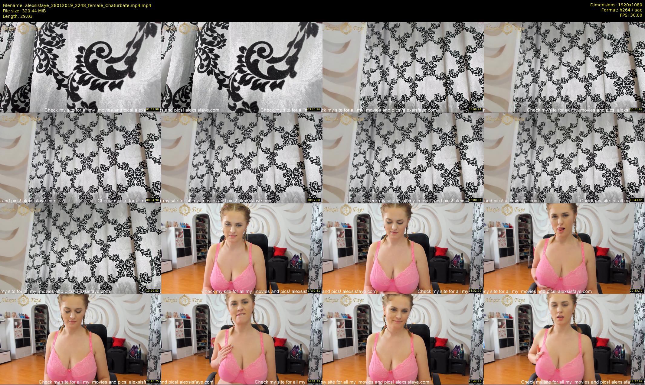 alexsisfaye — 30 minute Chaturbate female cam show recording, 1080p, Jan 28, 2019
