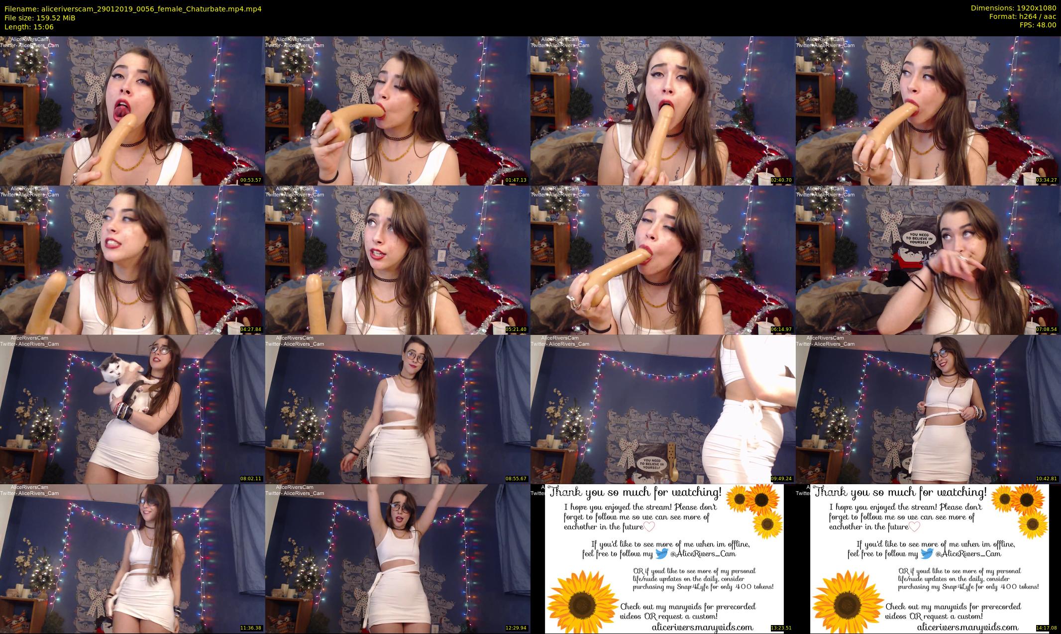 aliceriverscam — 16 minute Chaturbate female cam show recording, 1080p, Jan 29, 2019