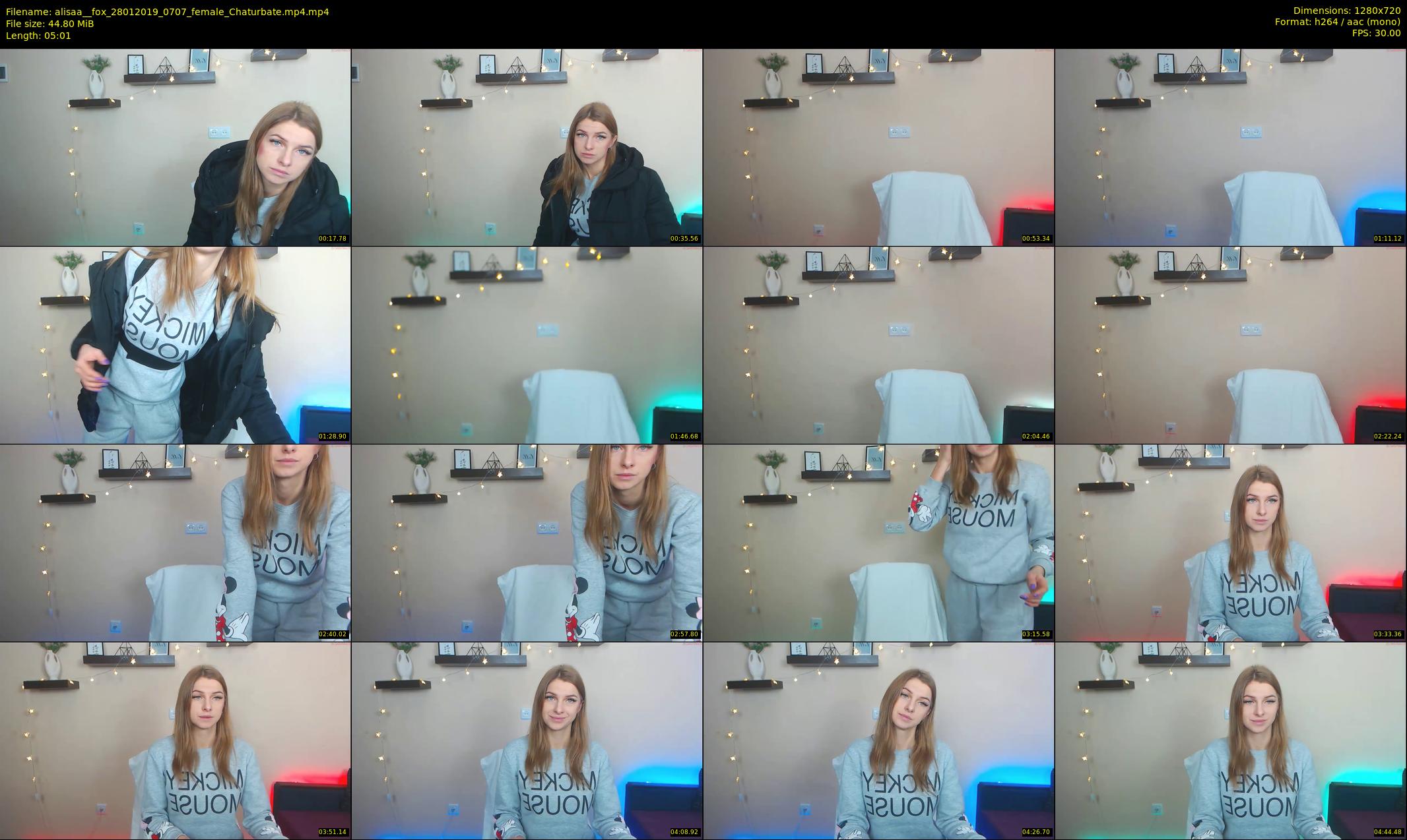 alisaa__fox — 6 minute Chaturbate female cam show recording, 720p, Jan 28, 2019