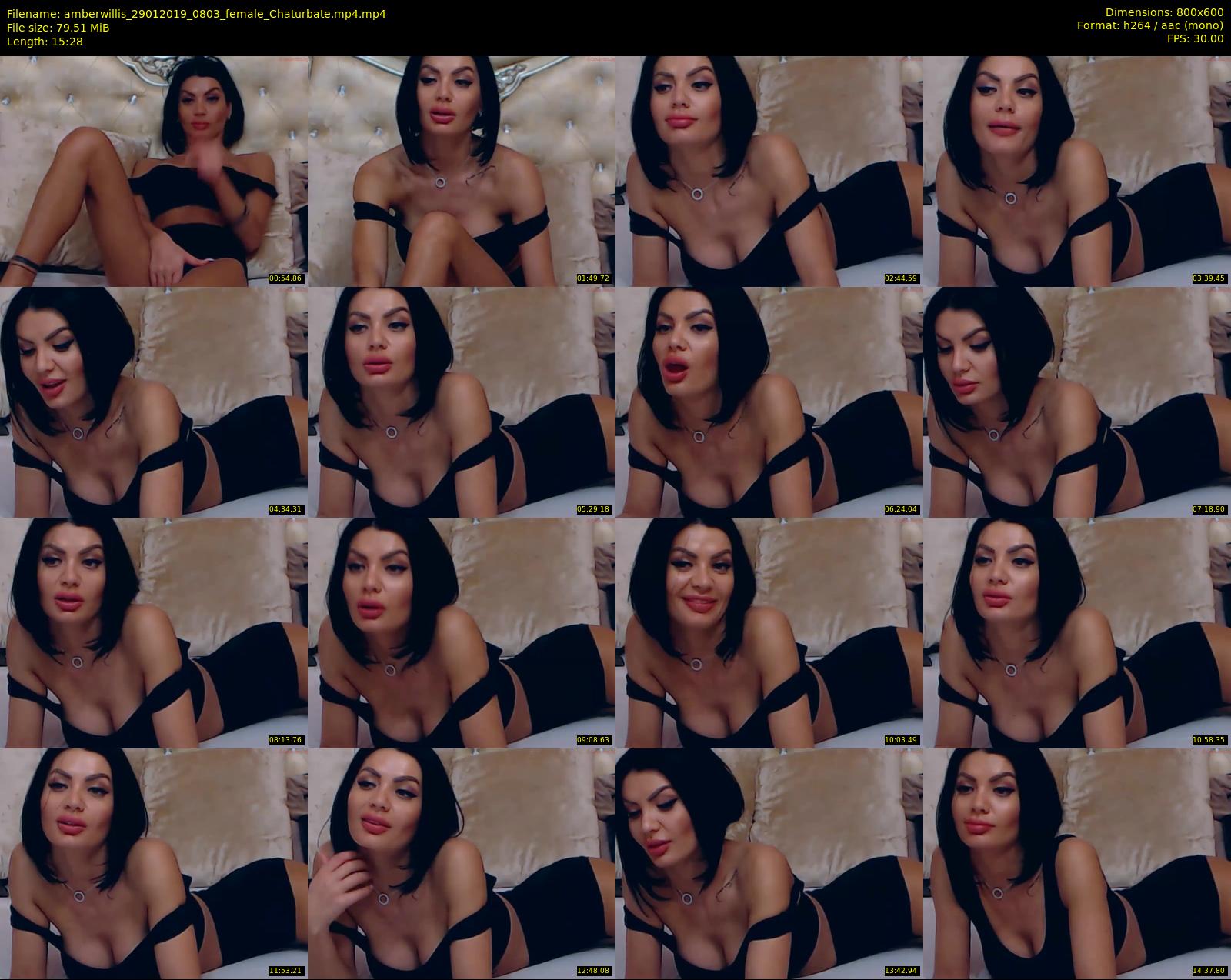 amberwillis — 16 minute Chaturbate female cam show recording, 480p, Jan 29, 2019