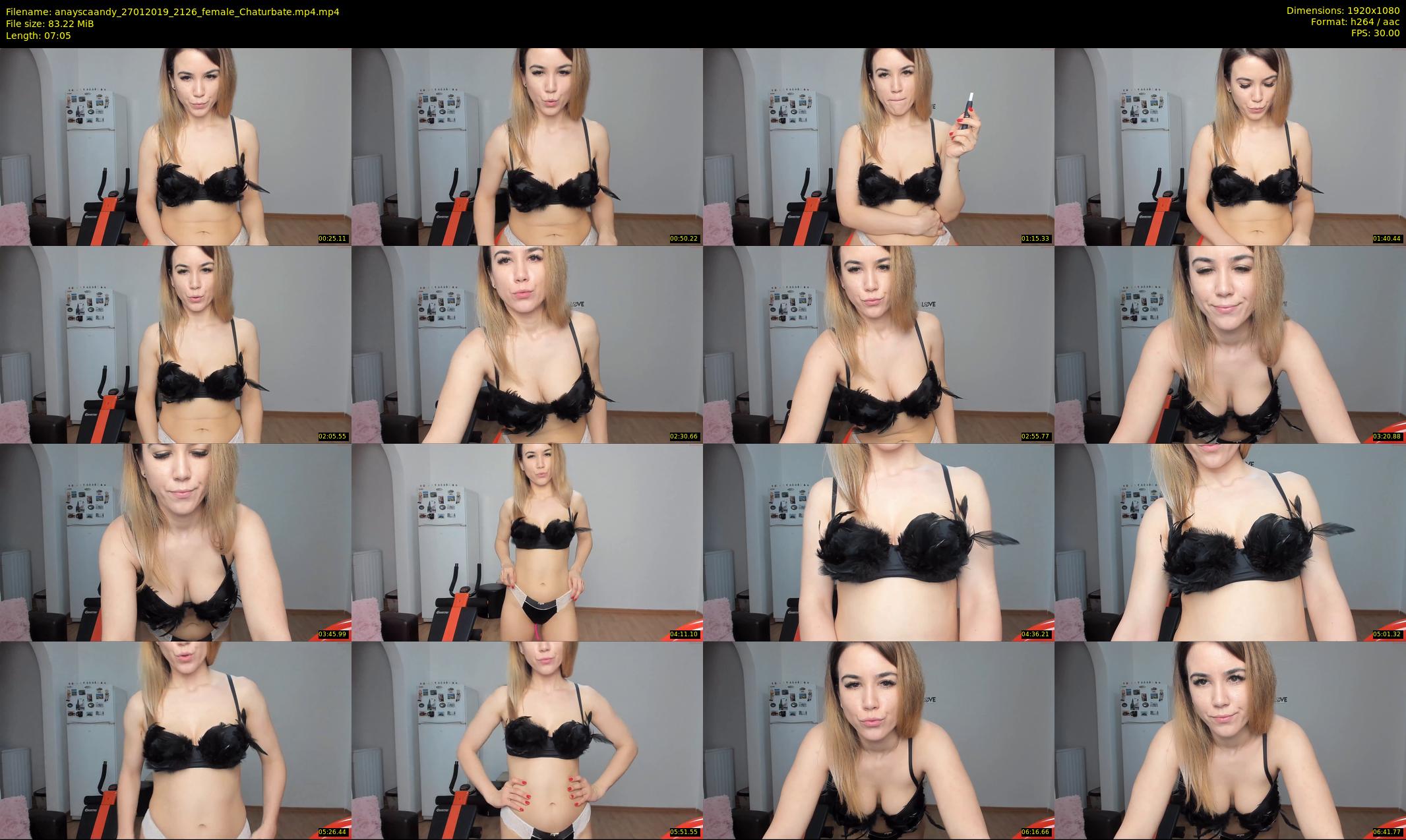 anayscaandy — 8 minute Chaturbate female cam show recording, 1080p, Jan 27, 2019