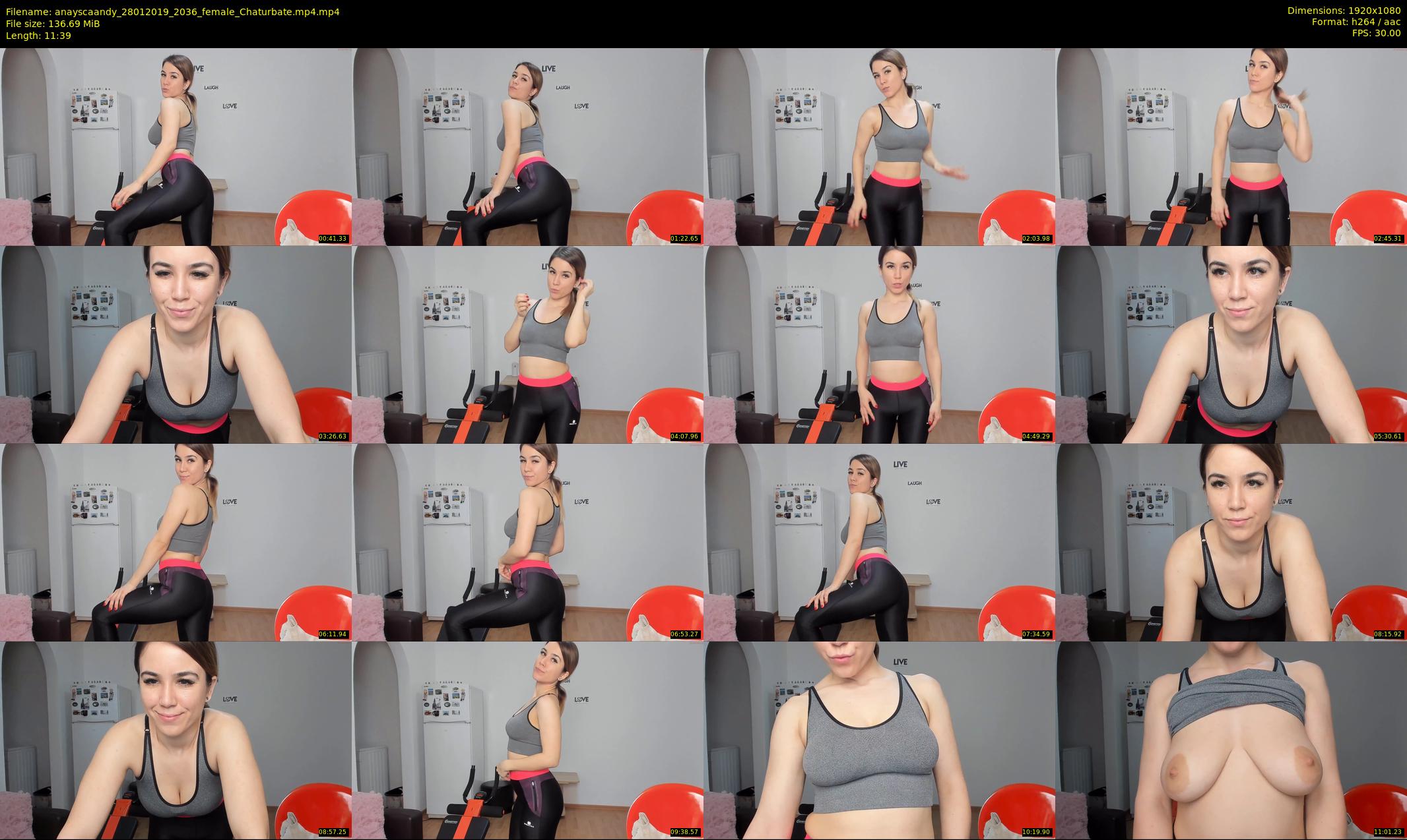 anayscaandy — 12 minute Chaturbate female cam show recording, 1080p, Jan 28, 2019