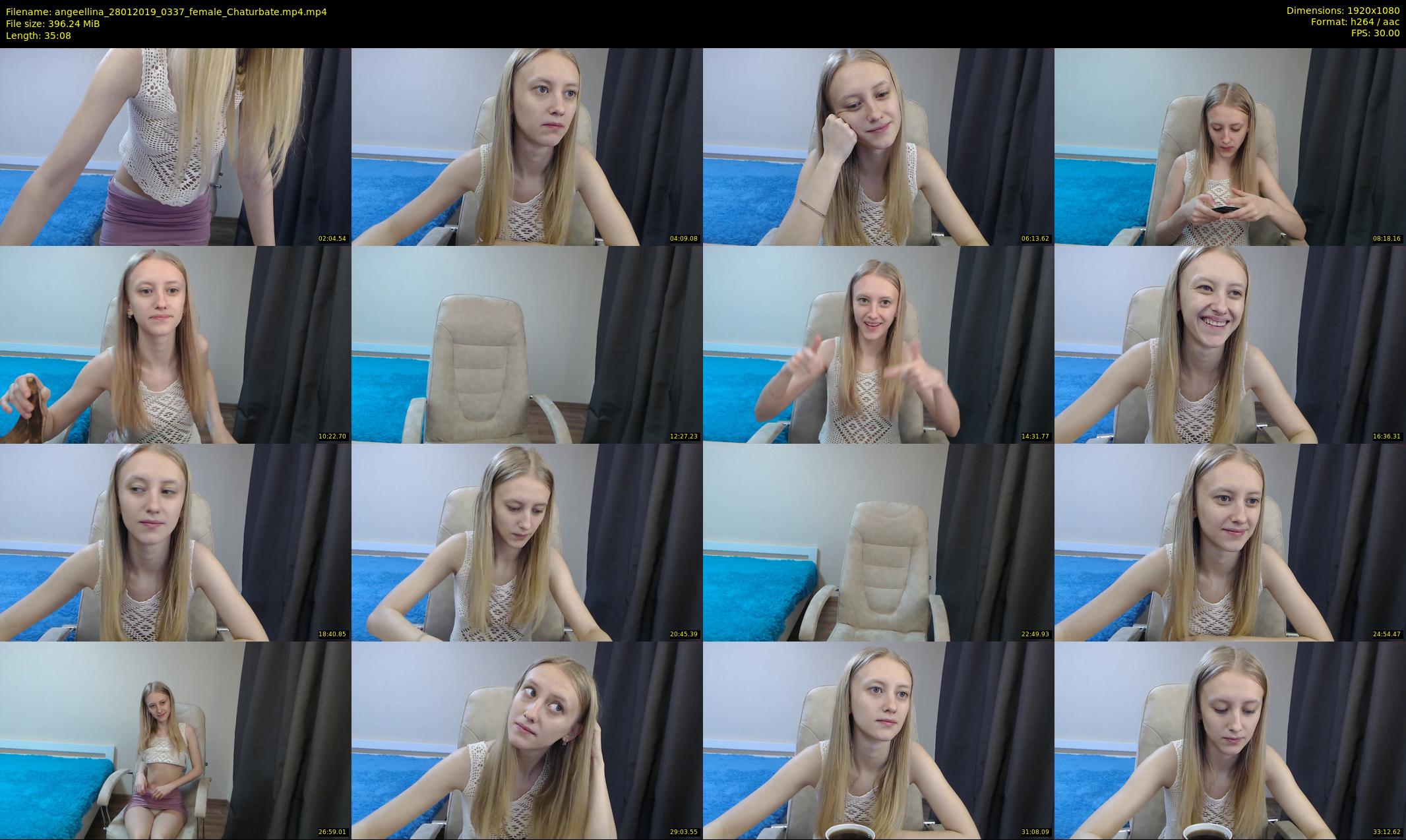 angeellina — 36 minute Chaturbate female cam show recording, 1080p, Jan 28, 2019