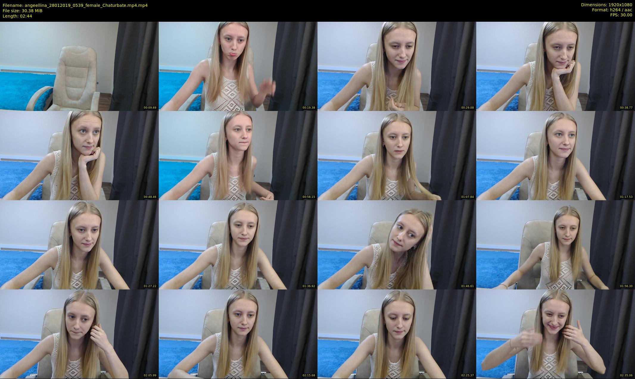 angeellina — 3 minute Chaturbate female cam show recording, 1080p, Jan 28, 2019