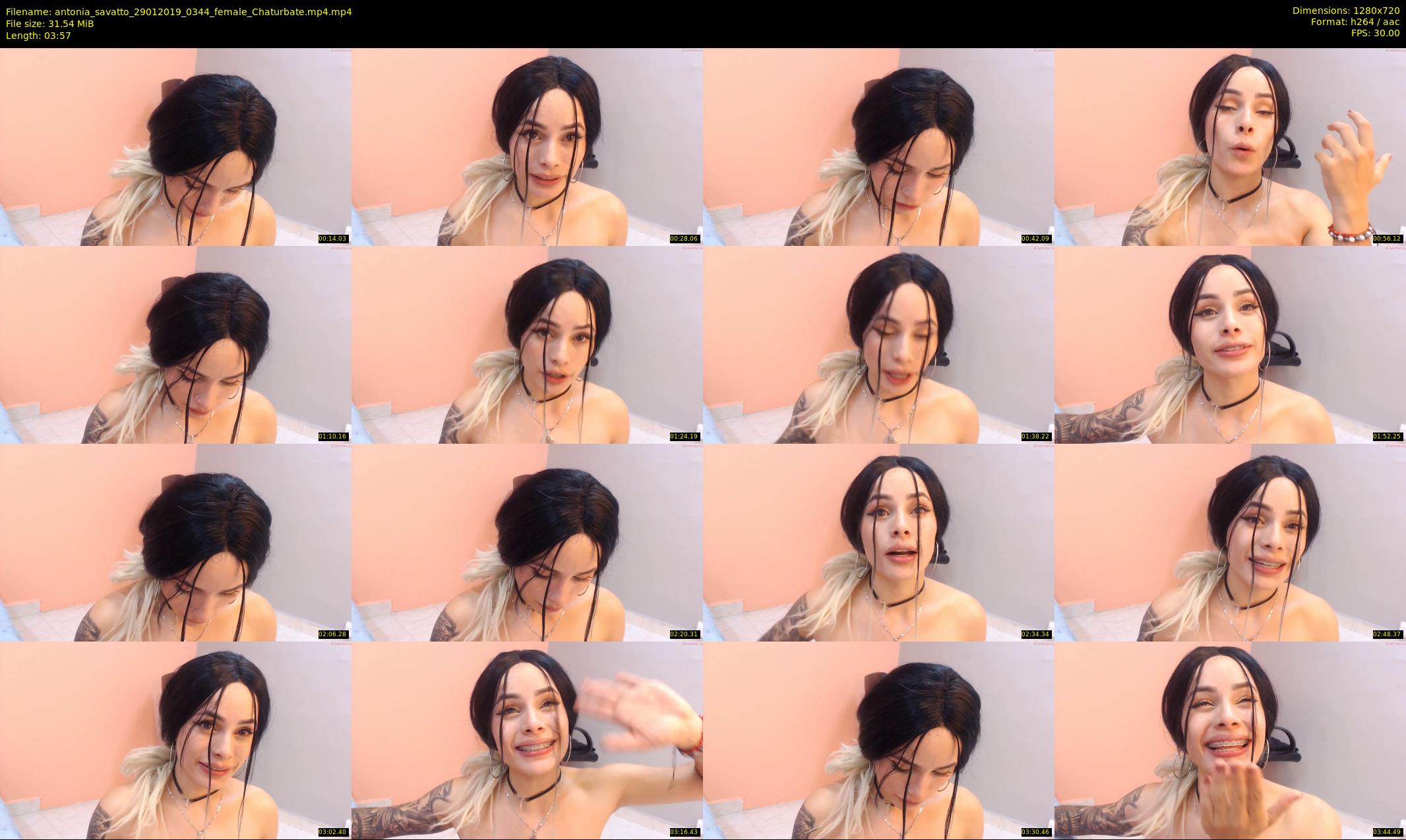 antonia_savatto — 4 minute Chaturbate female cam show recording, 720p, Jan 29, 2019