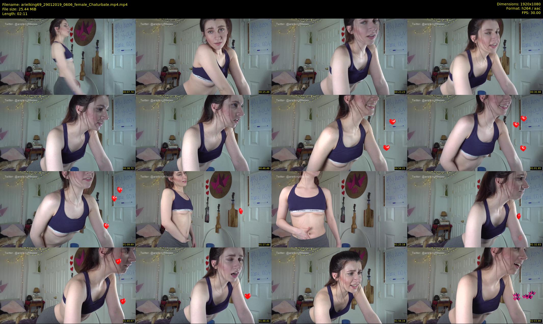arielking69 — 3 minute Chaturbate female cam show recording, 1080p, Jan 29, 2019