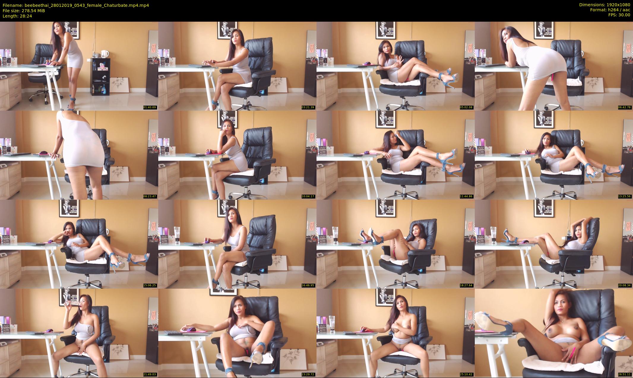 beebeethai — 29 minute Chaturbate female cam show recording, 1080p, Jan 28, 2019