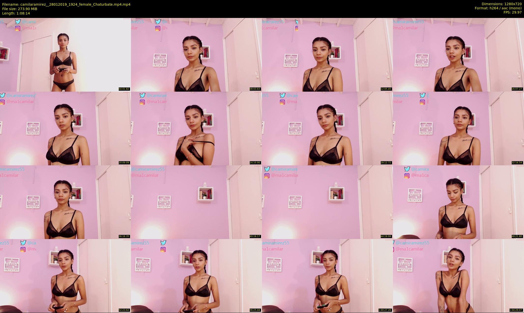 camilaramirez_ — 69 minute Chaturbate female cam show recording, 720p, Jan 28, 2019