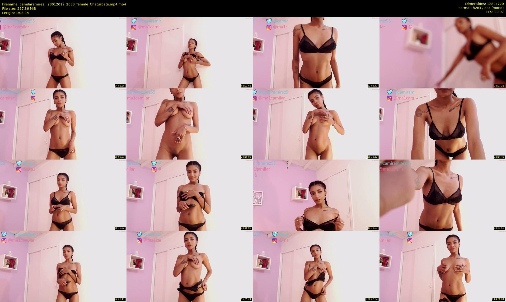 camilaramirez_ — 69 minute Chaturbate female cam show recording, 720p, Jan 28, 2019