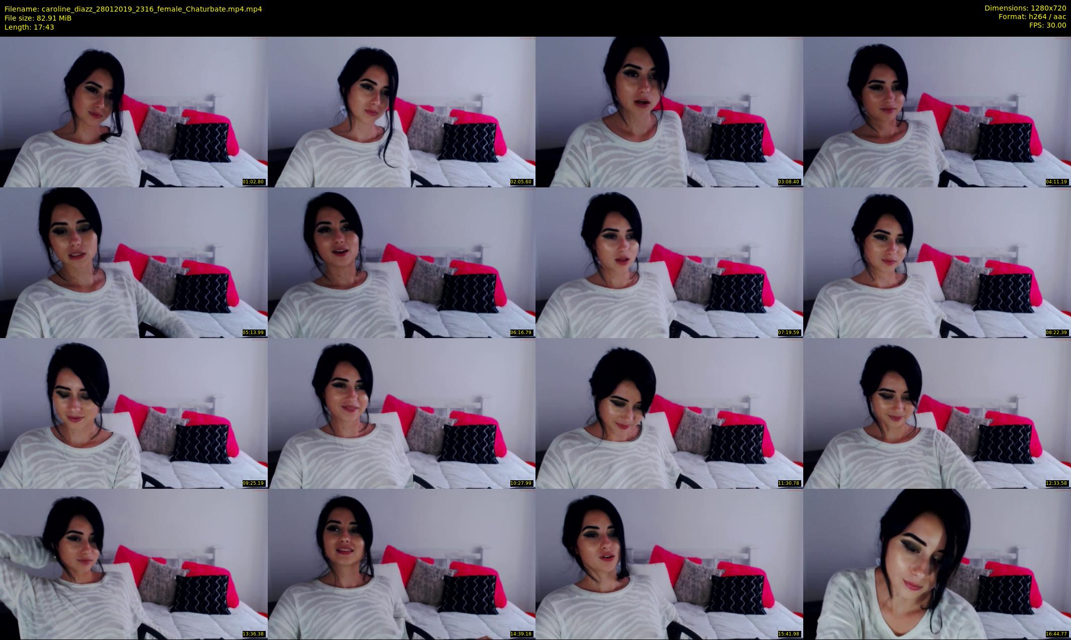 caroline_diazz — 18 minute Chaturbate female cam show recording, 720p, Jan 28, 2019