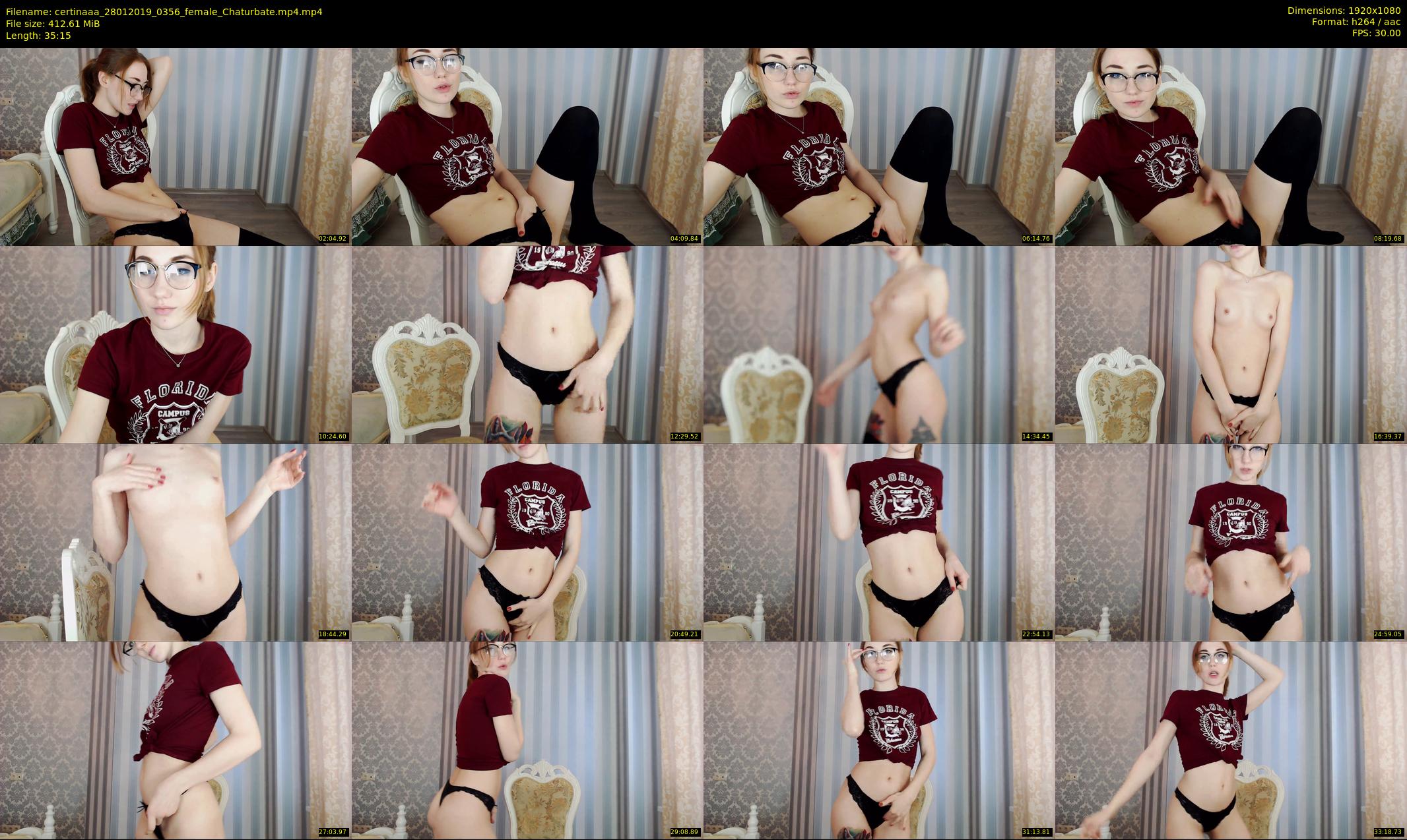 certinaaa — 36 minute Chaturbate female cam show recording, 1080p, Jan 28, 2019