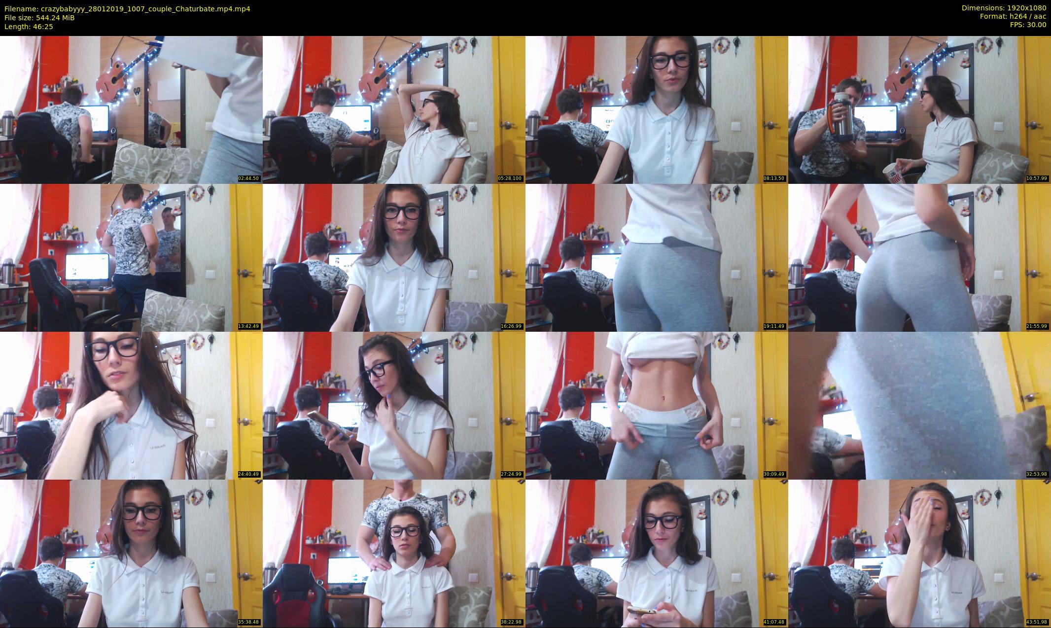 crazybabyyy — 47 minute Chaturbate couple cam show recording, 1080p, Jan 28, 2019