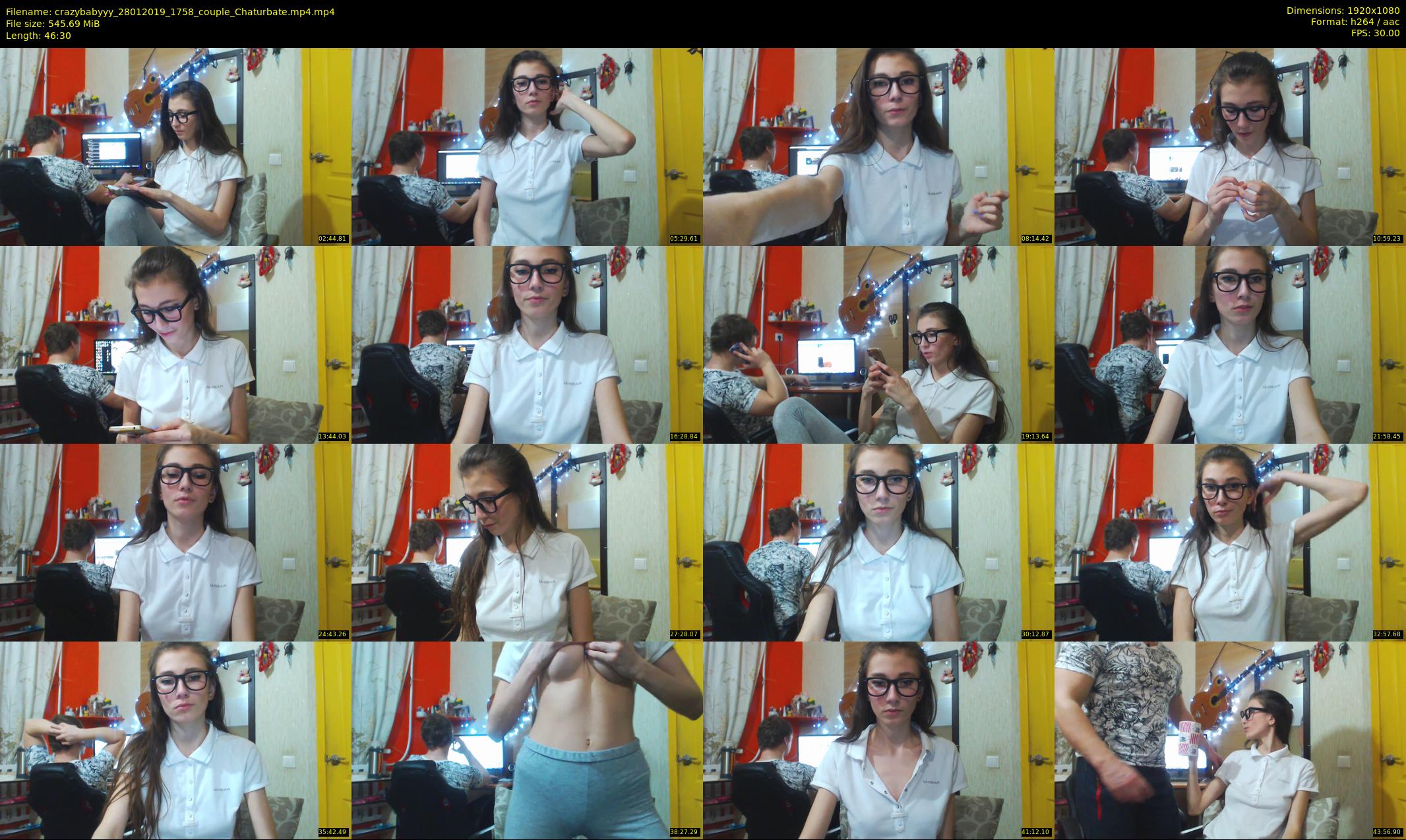 crazybabyyy — 47 minute Chaturbate couple cam show recording, 1080p, Jan 28, 2019