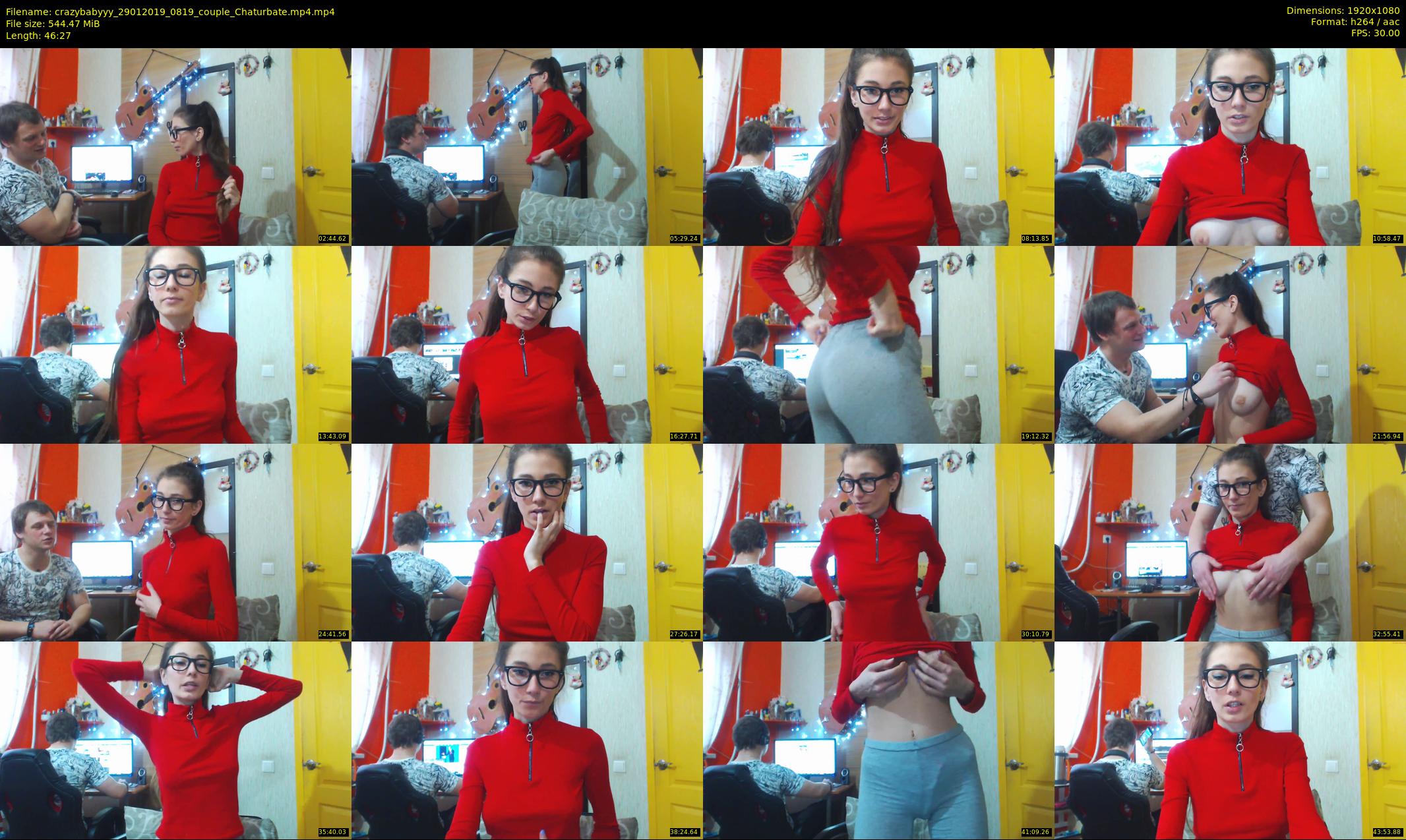 crazybabyyy — 47 minute Chaturbate couple cam show recording, 1080p, Jan 29, 2019