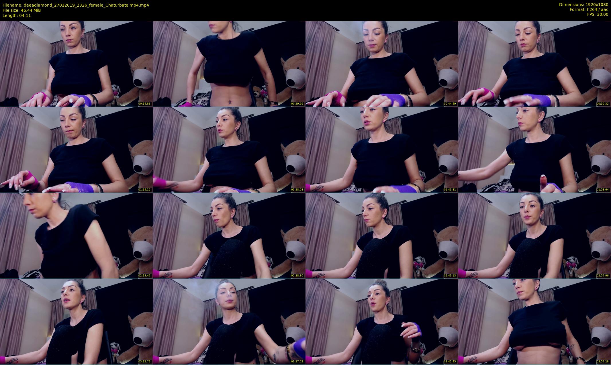 deeadiamond — 5 minute Chaturbate female cam show recording, 1080p, Jan 27, 2019
