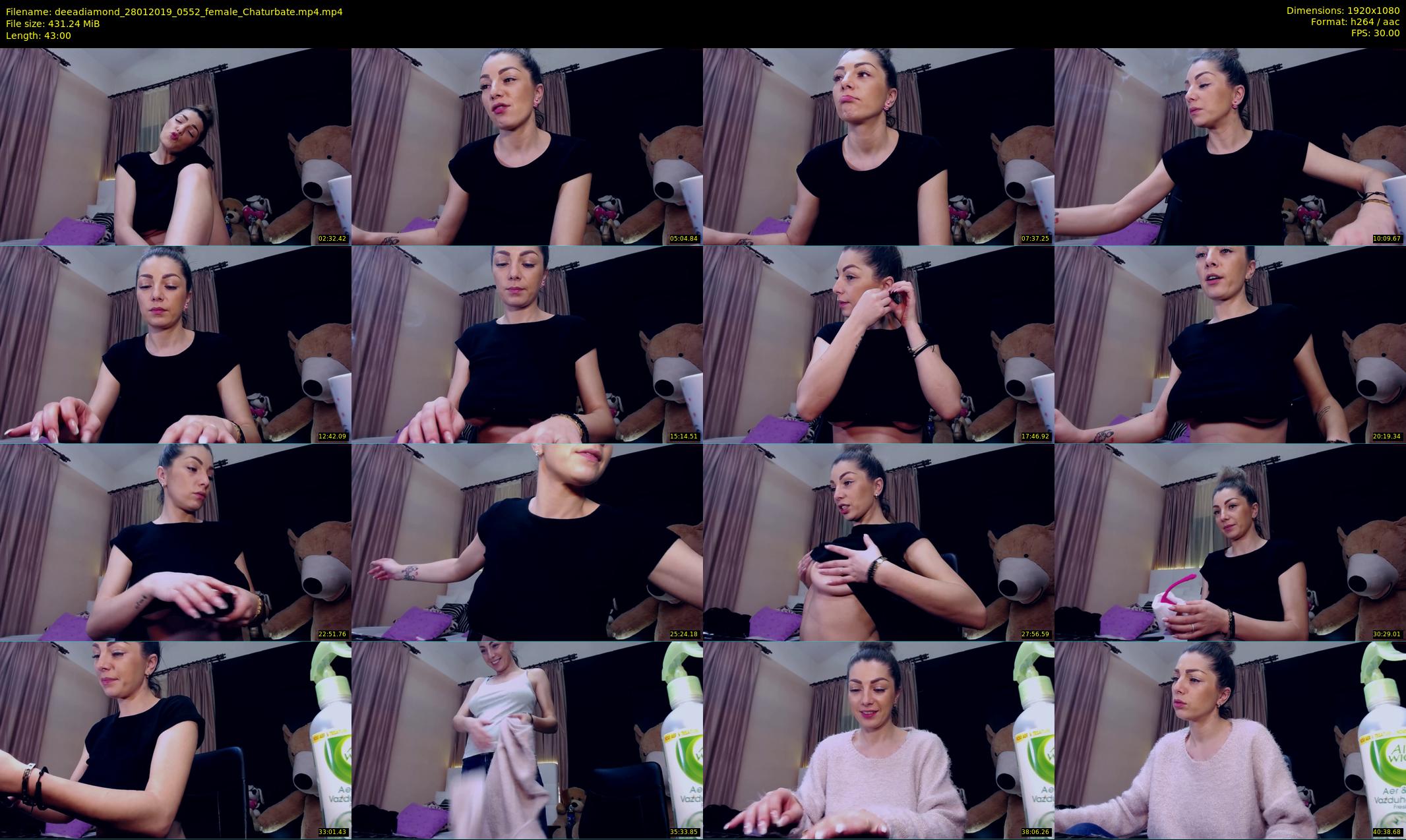 deeadiamond — 43 minute Chaturbate female cam show recording, 1080p, Jan 28, 2019