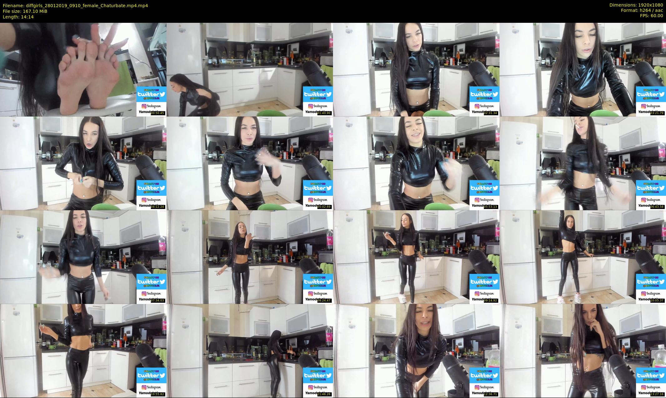 diffgirls — 15 minute Chaturbate female cam show recording, 1080p, Jan 28, 2019