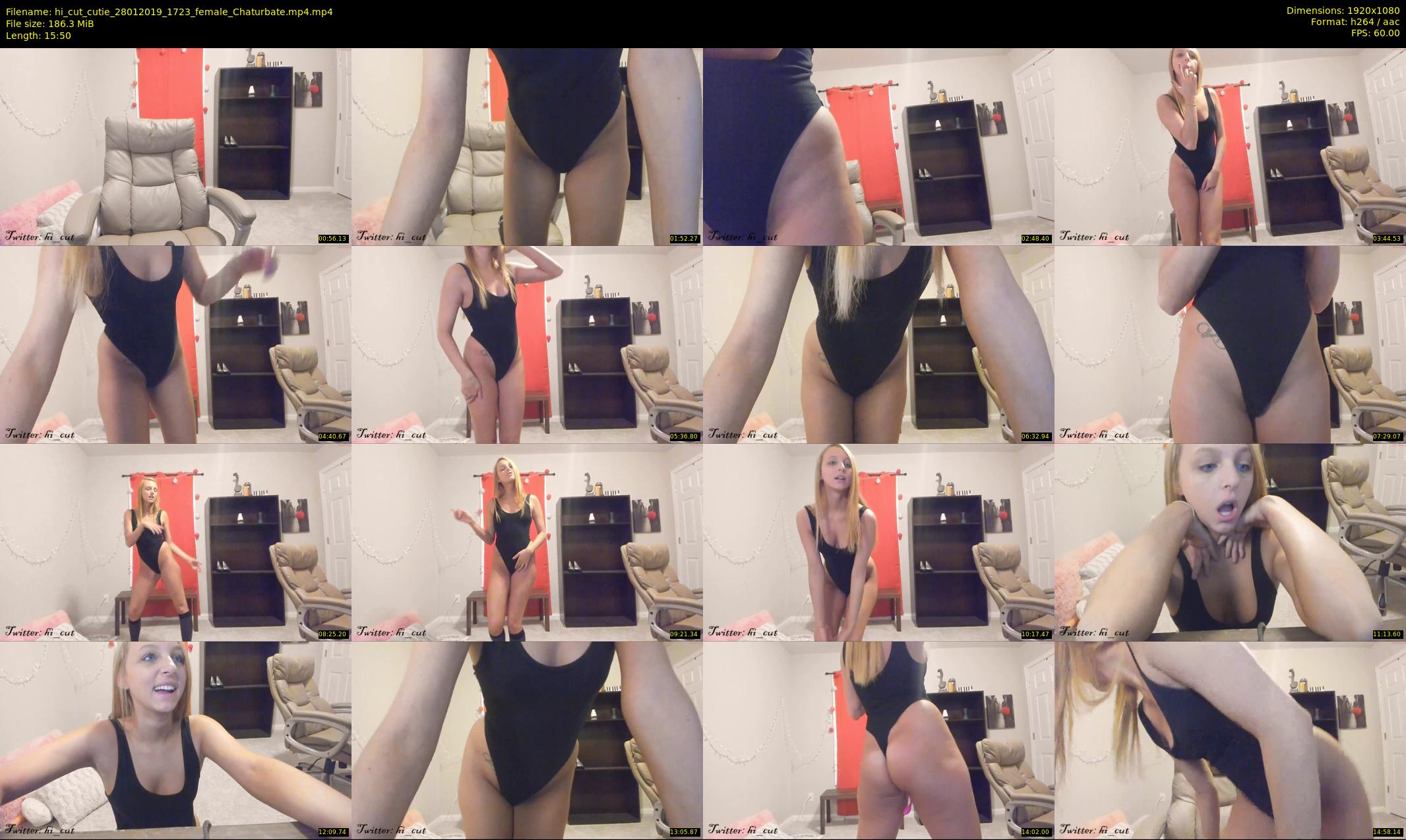 hi_cut_cutie — 16 minute Chaturbate female cam show recording, 1080p, Jan 28, 2019