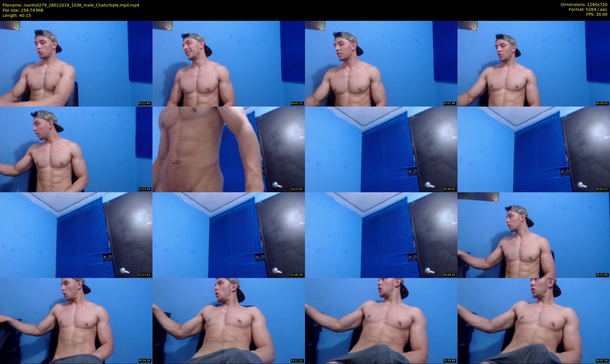 ivanhot279 — 41 minute Chaturbate male cam show recording, 720p, Jan 28, 2019