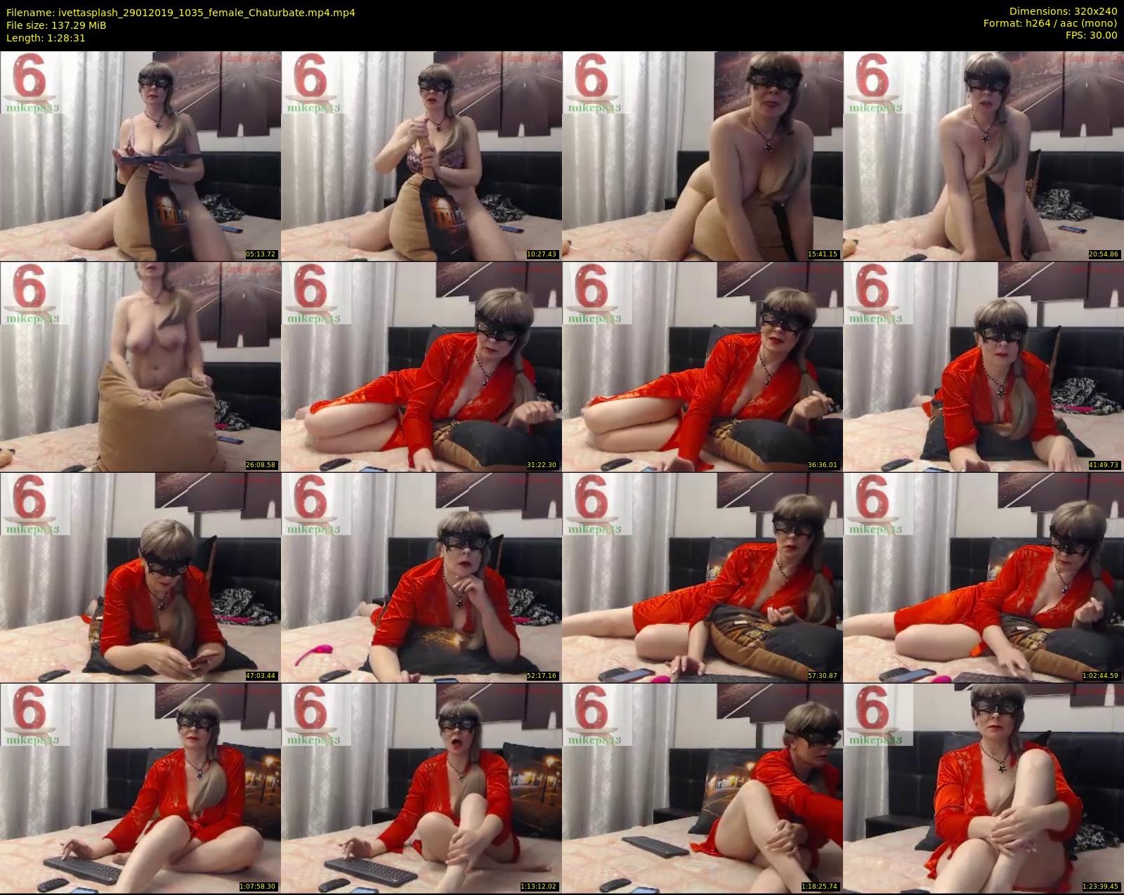 ivettasplash — 89 minute Chaturbate female cam show recording, SD, Jan 29, 2019
