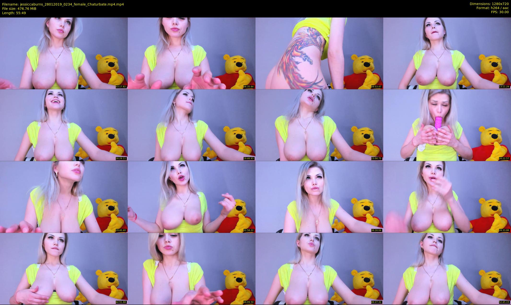 jessiccaburns — 56 minute Chaturbate female cam show recording, 720p, Jan 28, 2019
