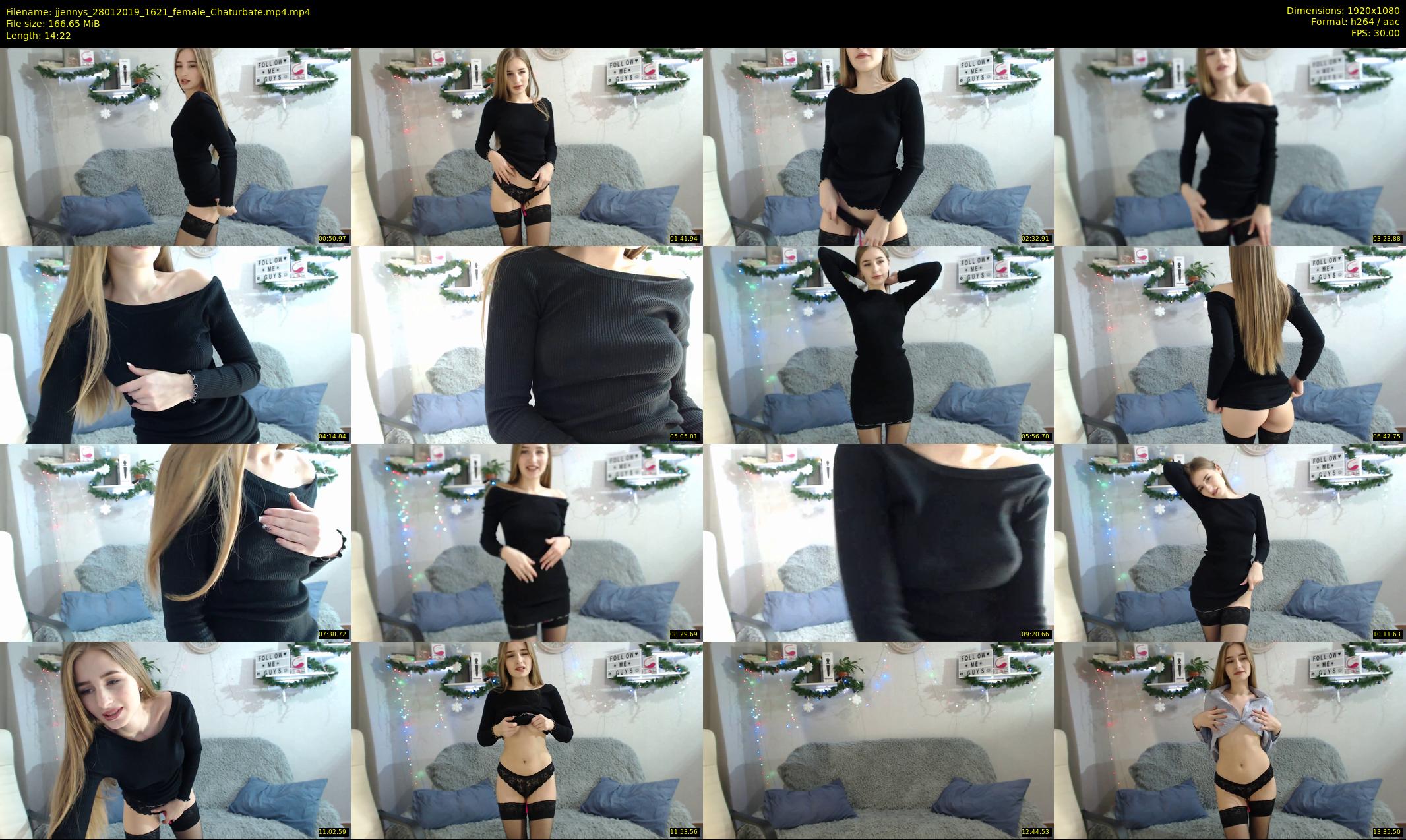 jjennys — 15 minute Chaturbate female cam show recording, 1080p, Jan 28, 2019