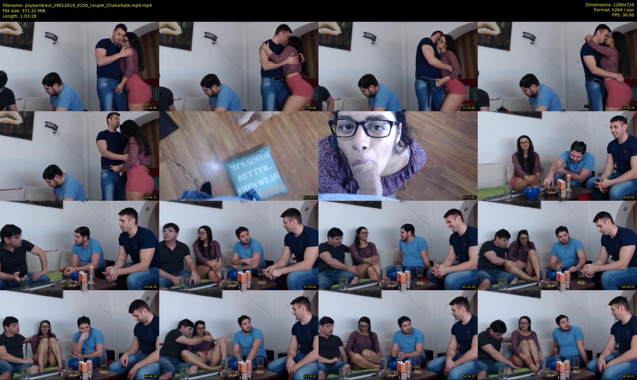 julyaandraul — 64 minute Chaturbate couple cam show recording, 720p, Jan 29, 2019