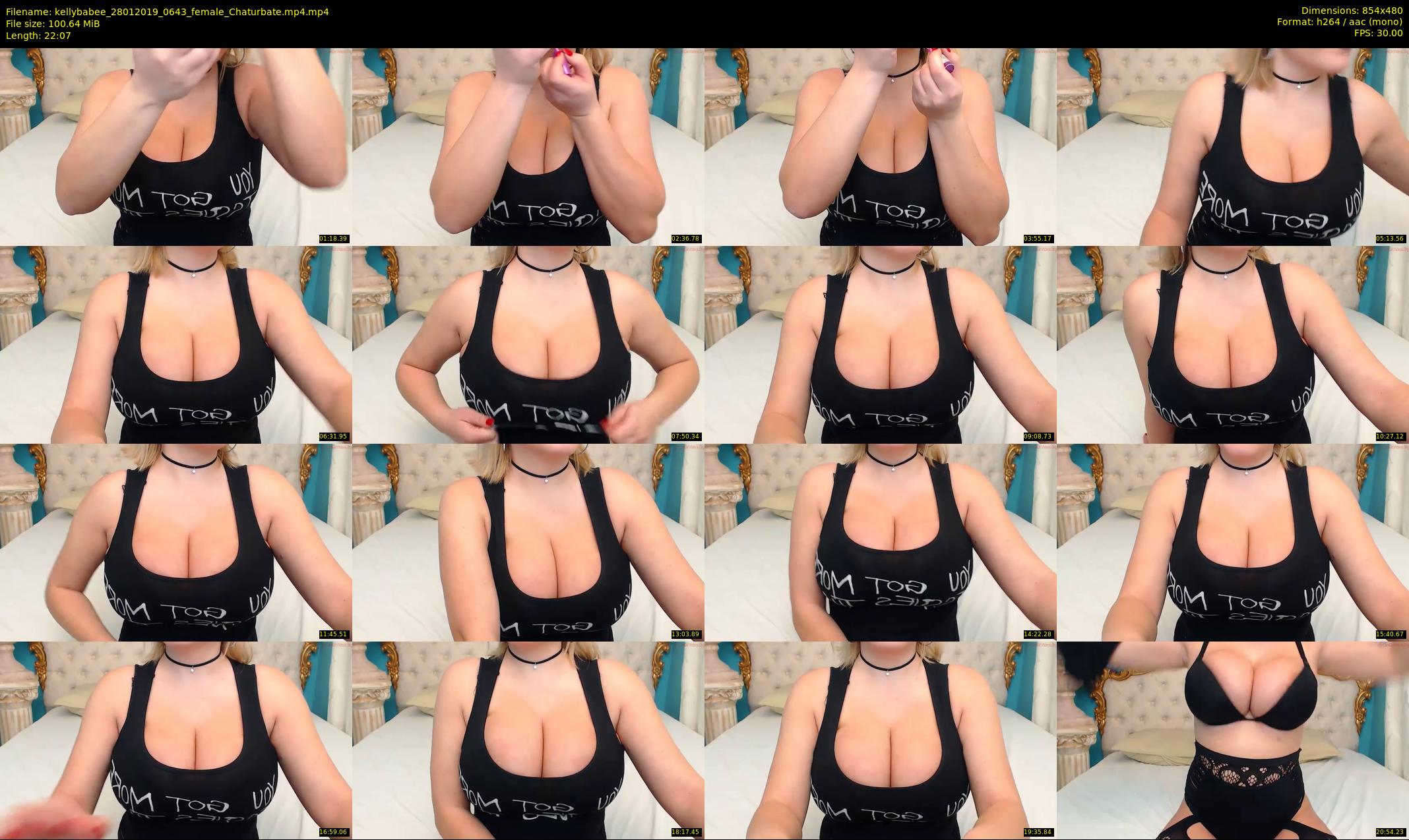 kellybabee — 23 minute Chaturbate female cam show recording, 480p, Jan 28, 2019