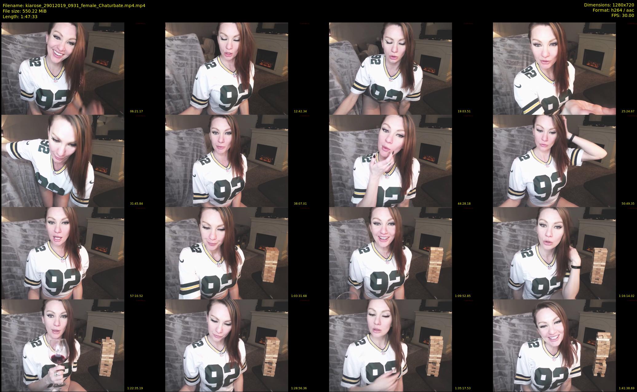kiarose — 108 minute Chaturbate female cam show recording, 720p, Jan 29, 2019
