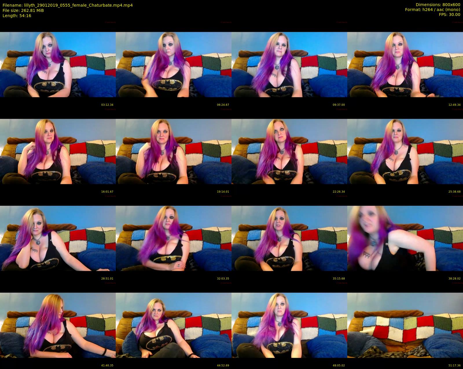 lillyth — 55 minute Chaturbate female cam show recording, 480p, Jan 29, 2019