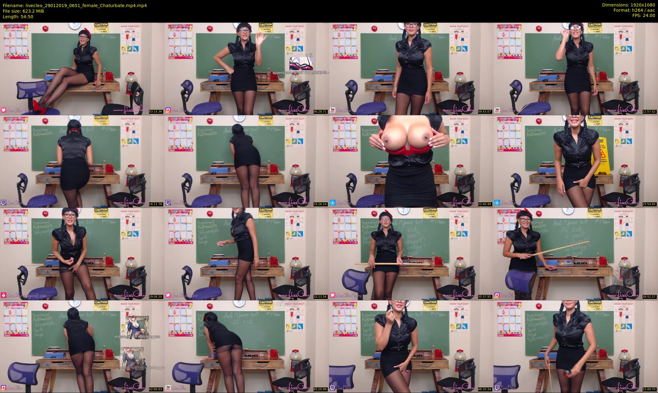 livecleo — 55 minute Chaturbate female cam show recording, 1080p, Jan 29, 2019