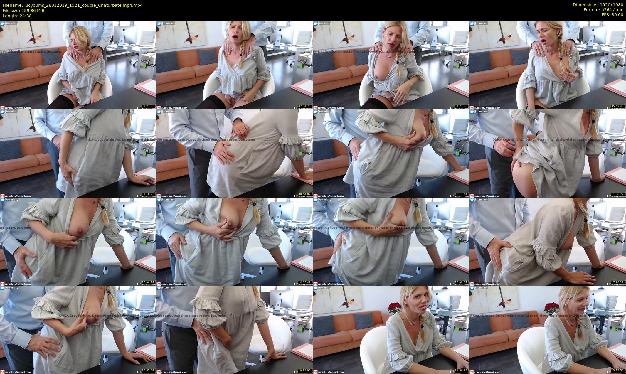 lucycums — 25 minute Chaturbate couple cam show recording, 1080p, Jan 28, 2019