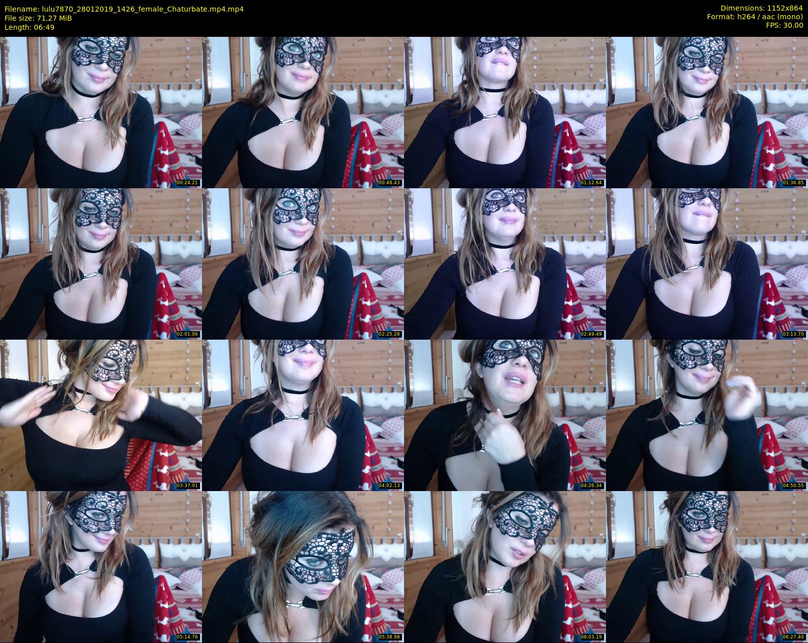 lulu7870 — 7 minute Chaturbate female cam show recording, 720p, Jan 28, 2019