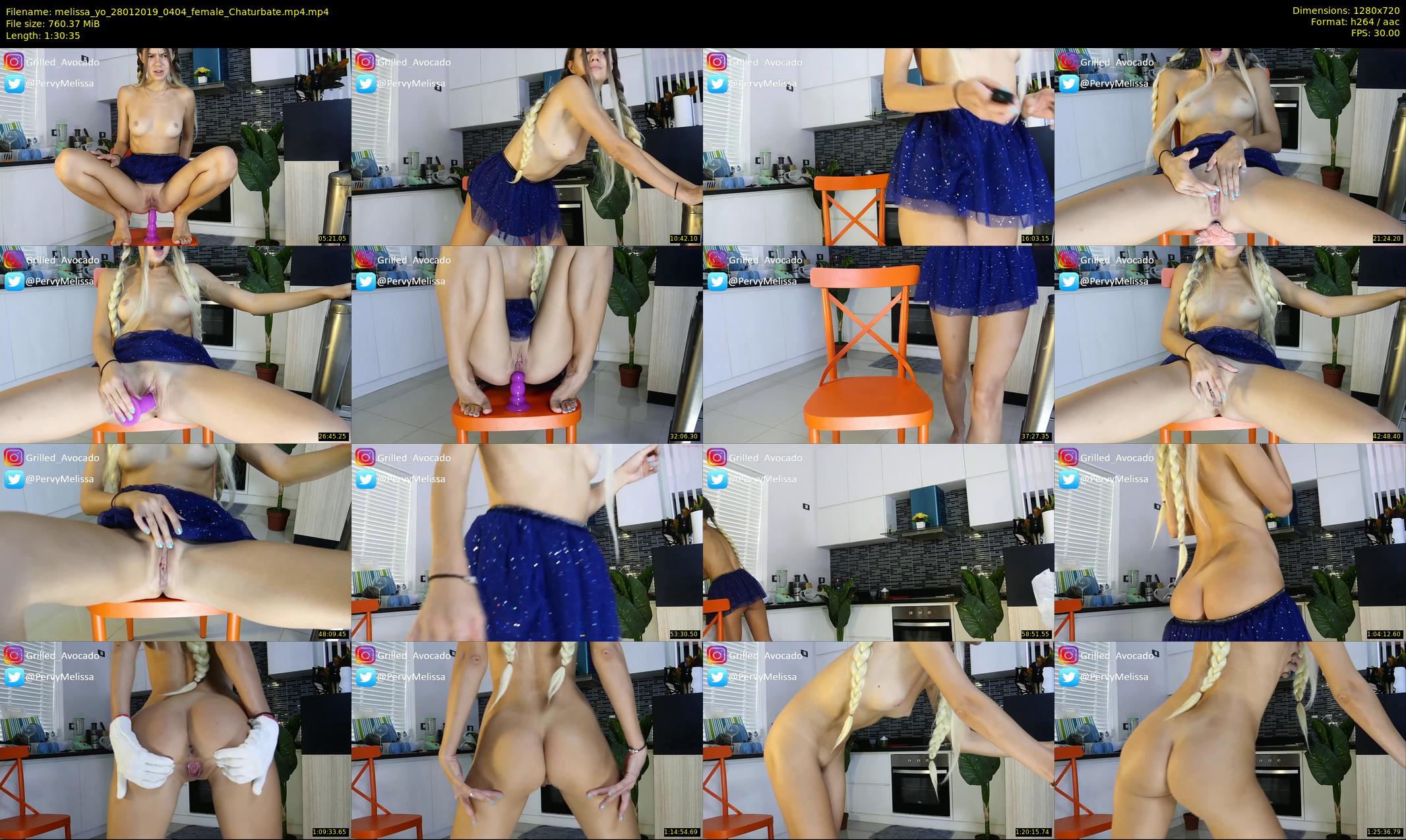 melissa_yo — 91 minute Chaturbate female cam show recording, 720p, Jan 28, 2019