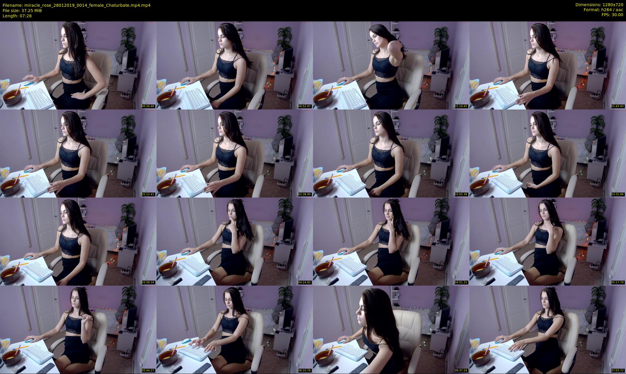 miracle_rose — 8 minute Chaturbate female cam show recording, 720p, Jan 28, 2019