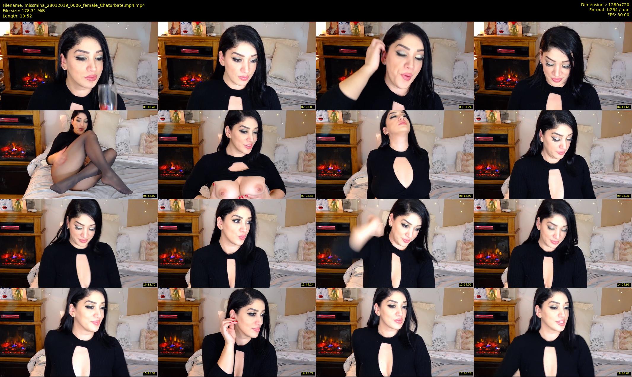 missmina — 20 minute Chaturbate female cam show recording, 720p, Jan 28, 2019