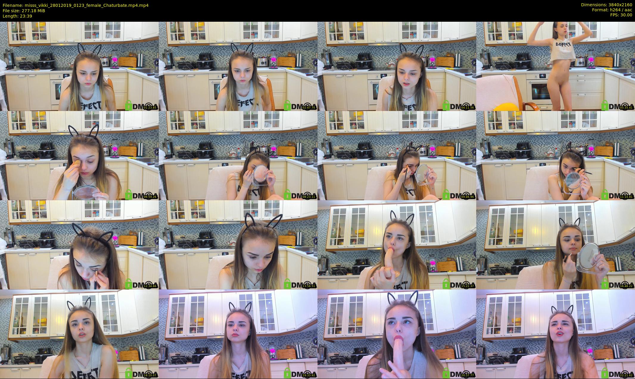 misss_vikki — 24 minute Chaturbate female cam show recording, 4K, Jan 28, 2019